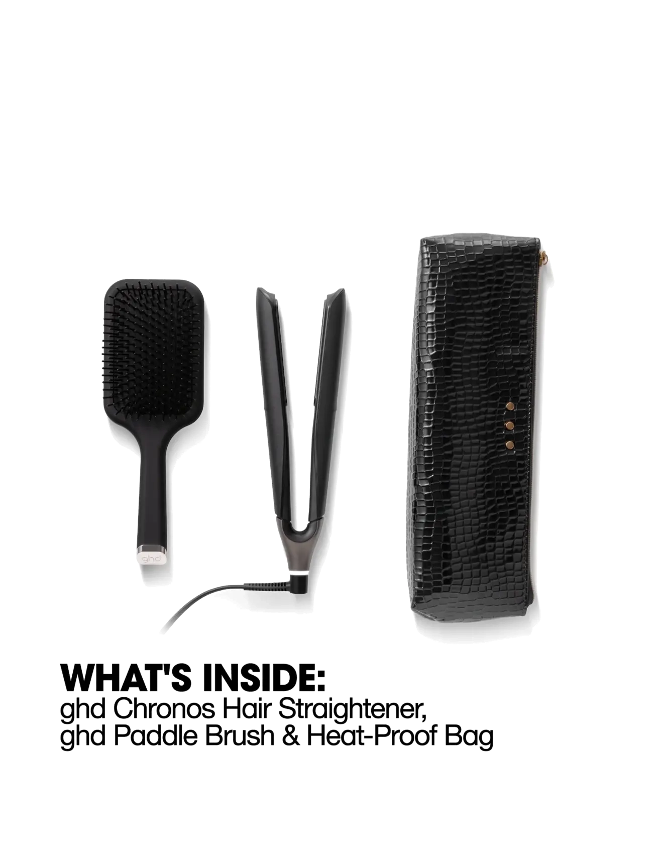 ghd - ghd Chronos Christmas Gift Set - Hair Straightener - setti - black - 4