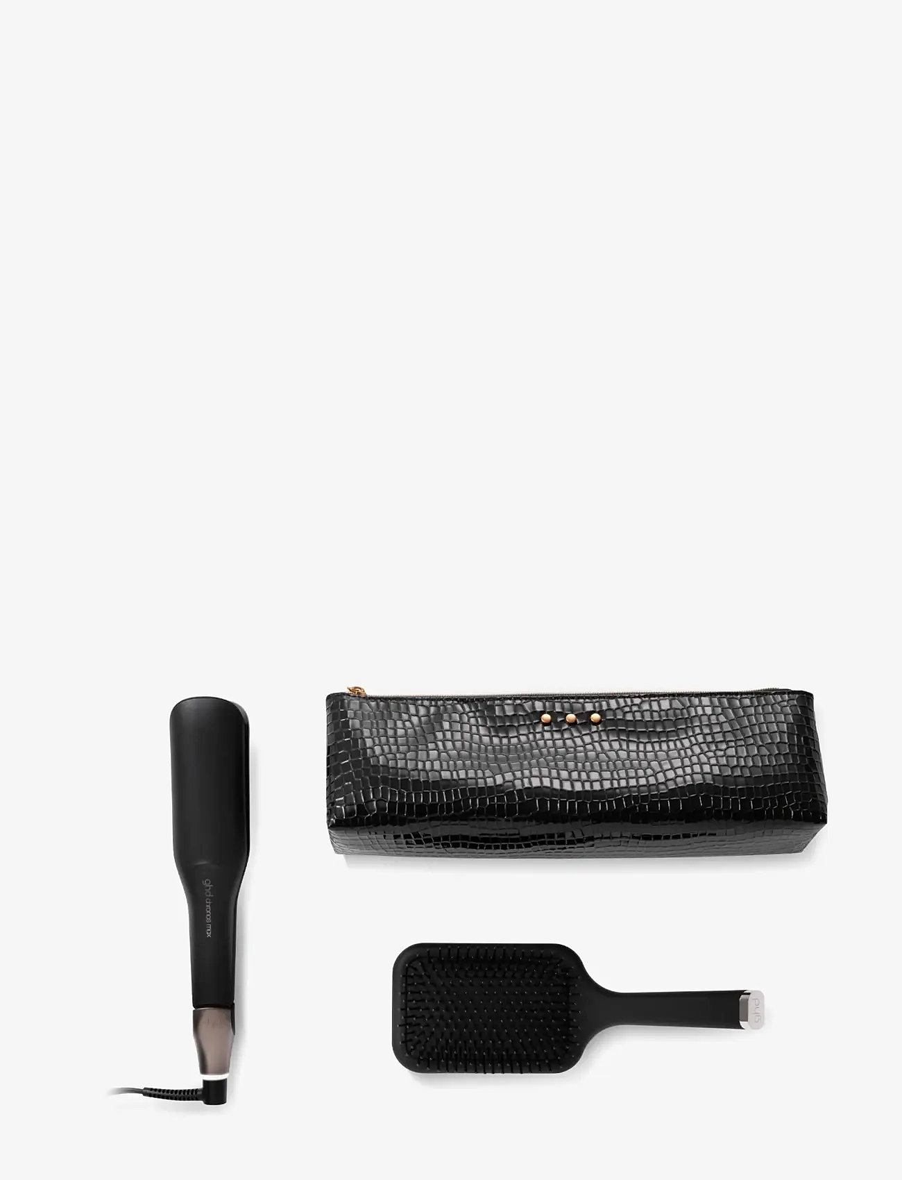 ghd - ghd Chronos Max Christmas Gift Set - Wide Plate Hair Straightener - set - black - 4