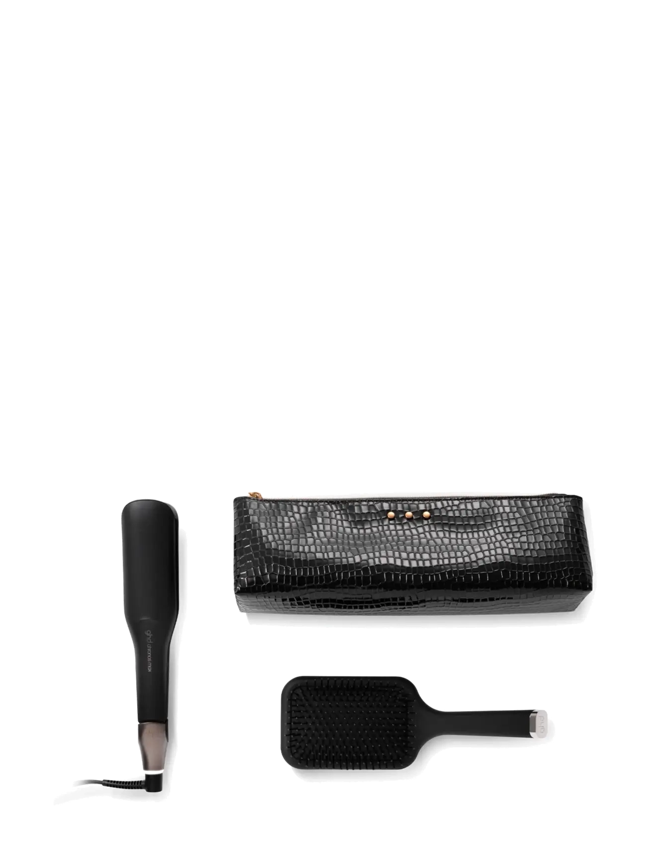 ghd - ghd Chronos Max Christmas Gift Set - Wide Plate Hair Straightener - gåvoset - black - 4
