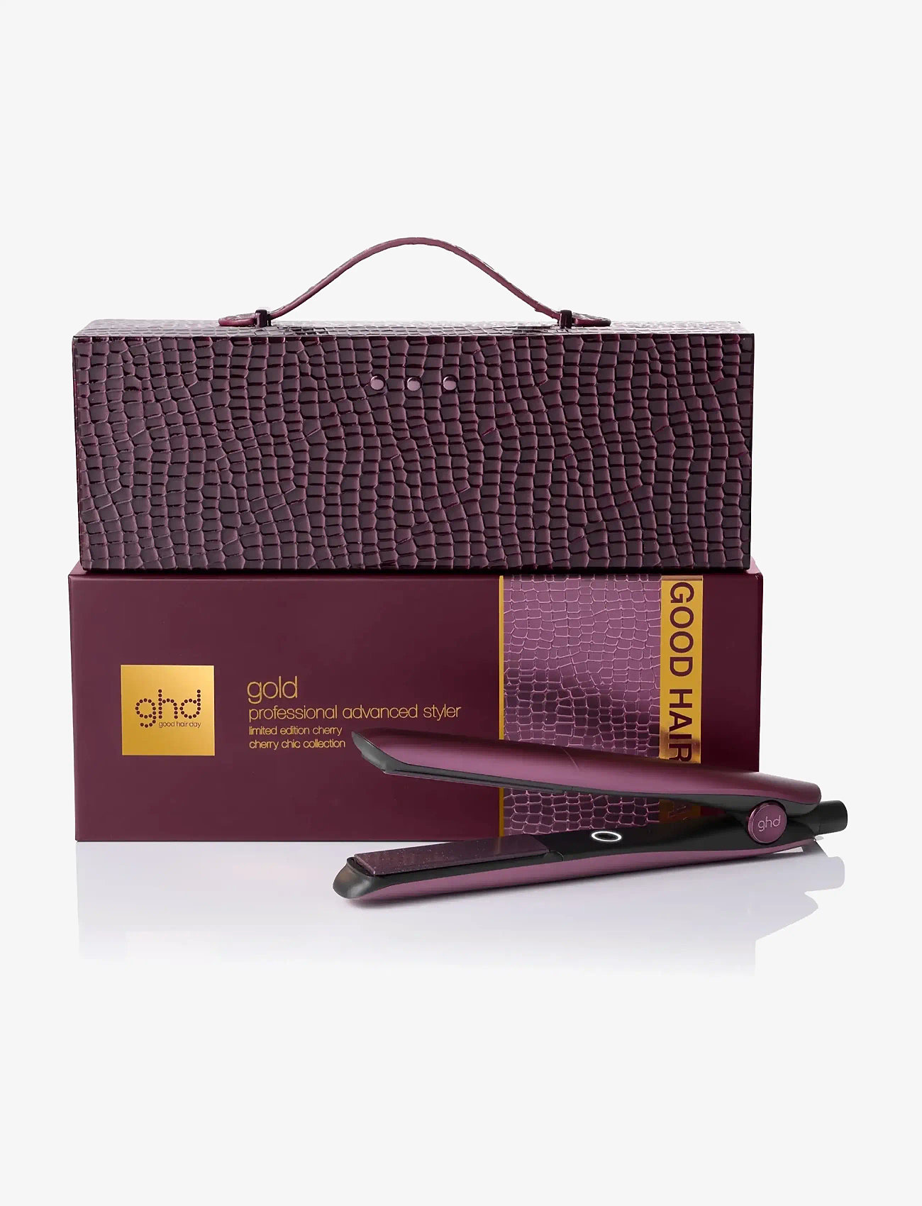 ghd - ghd Gold Limited Edition Gift Set - Hair Straighteners in Cherry Chic - sett - cherry chic - 0