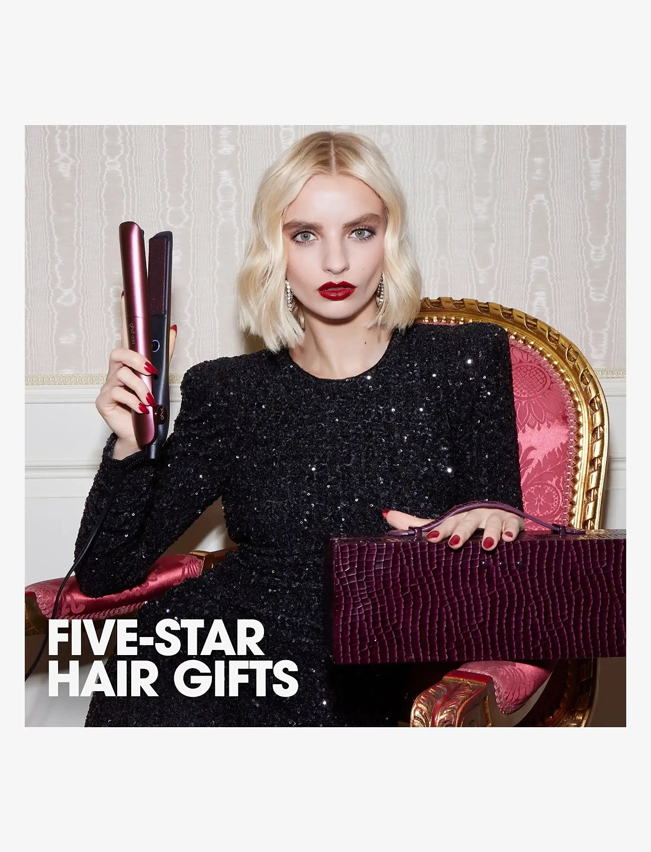 ghd - ghd Gold Limited Edition Gift Set - Hair Straighteners in Cherry Chic - sett - cherry chic - 3