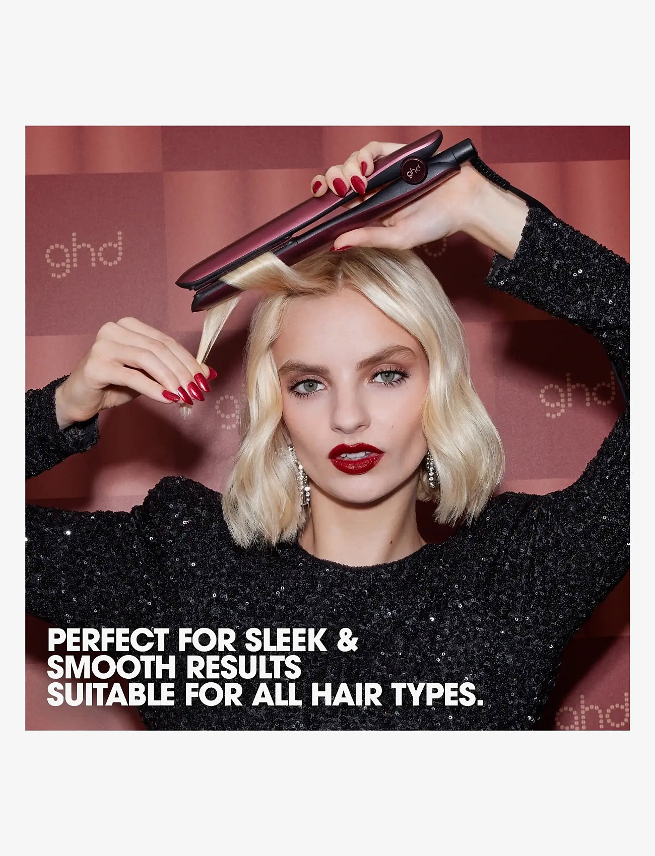 ghd - ghd Gold Limited Edition Gift Set - Hair Straighteners in Cherry Chic - sett - cherry chic - 5