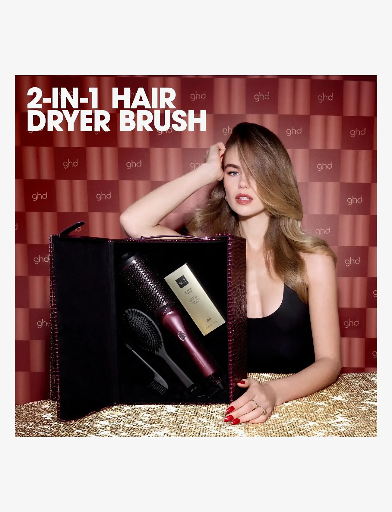 ghd - ghd Duet Blowdry Limited Edition Gift Set - 2-in-1 Hair Dryer Brush in Cherry Chic - setti - cherry chic - 2
