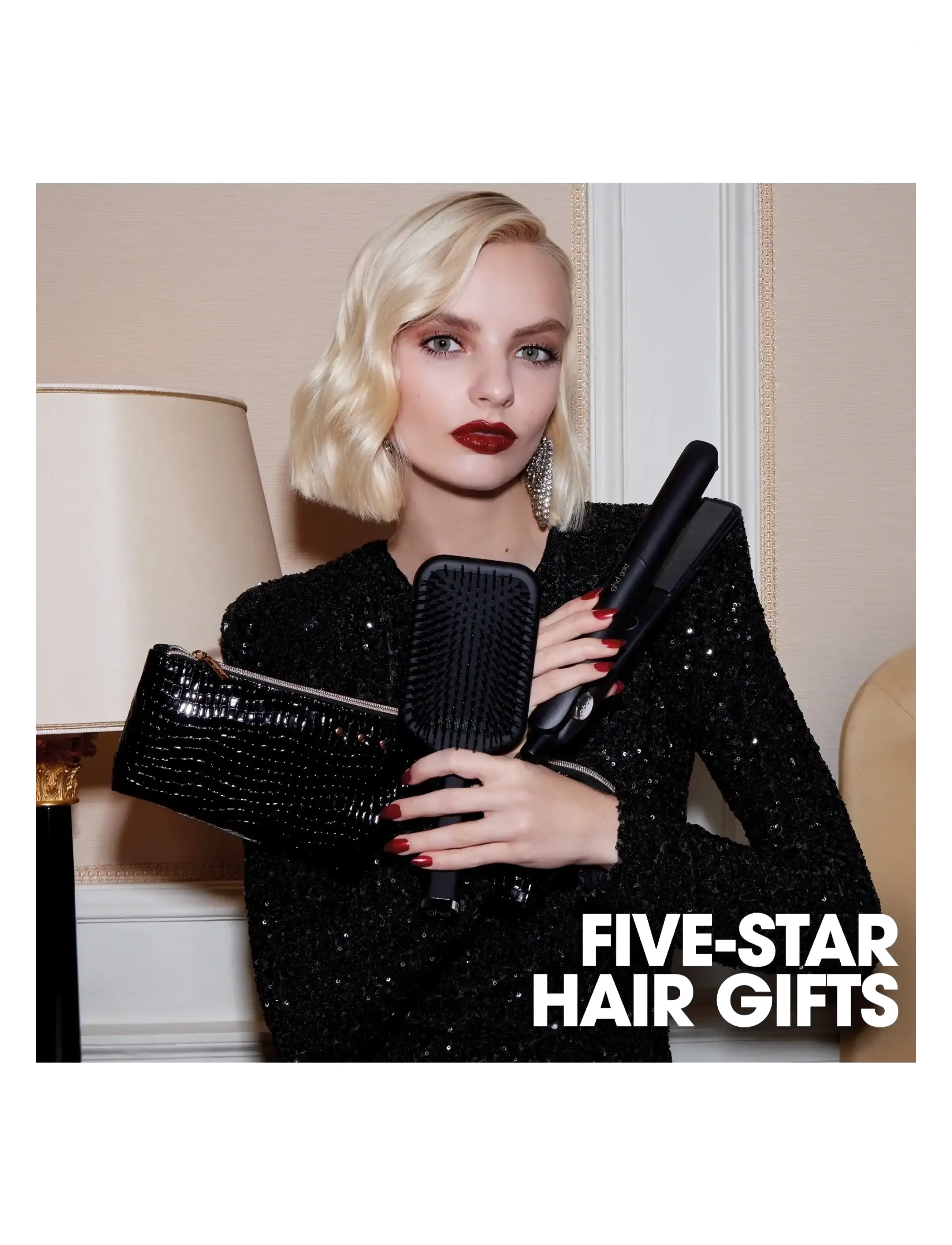 ghd - ghd Gold Christmas Gift Set - Hair Straightener - black - 3
