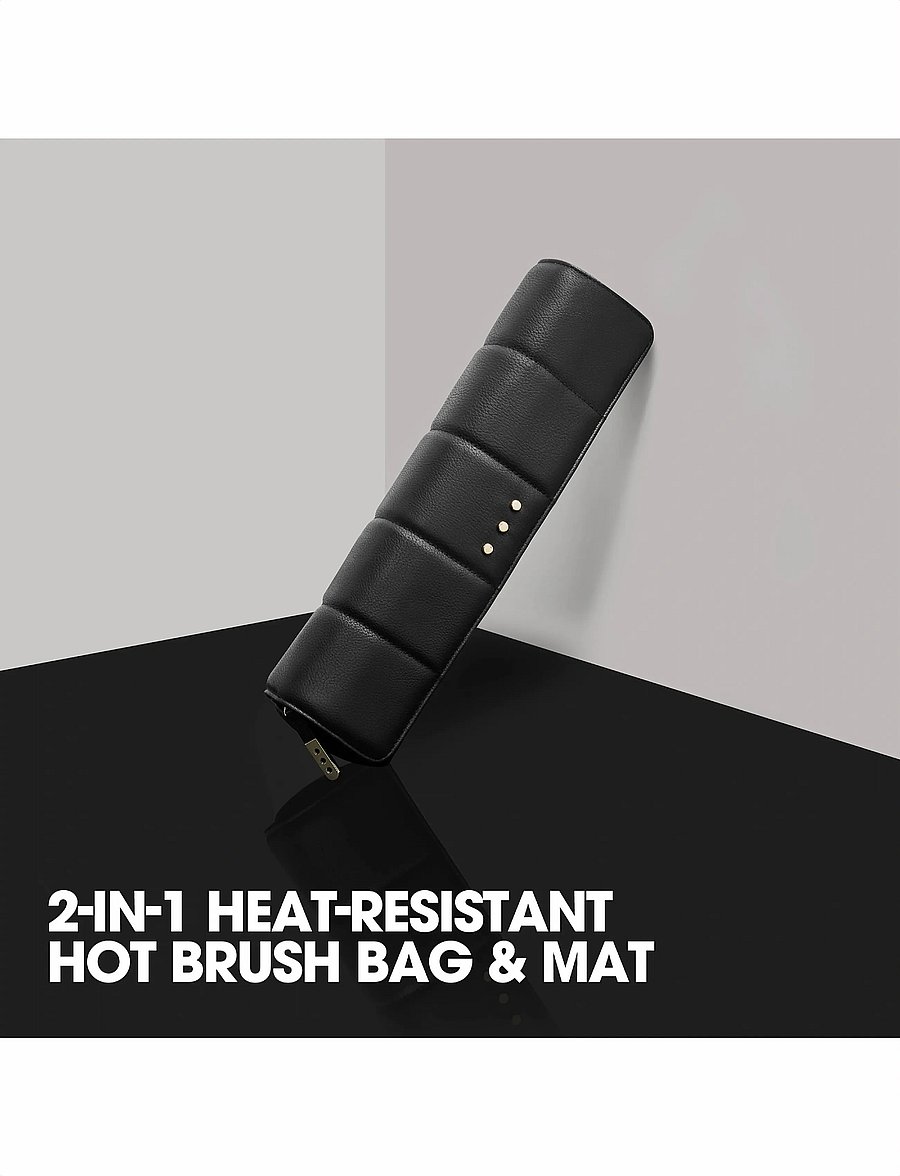 ghd - ghd 2-in-1 Heat-Resistant Hot Brush Bag & Mat - föönharjad - no color - 0