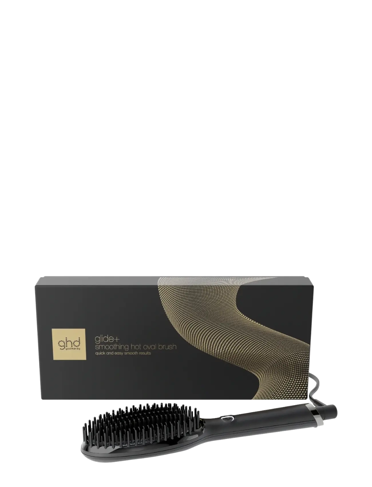 ghd Glide+ Smoothing Hot Brush Black, Varmebørste, Sort, Str: ONE SIZE