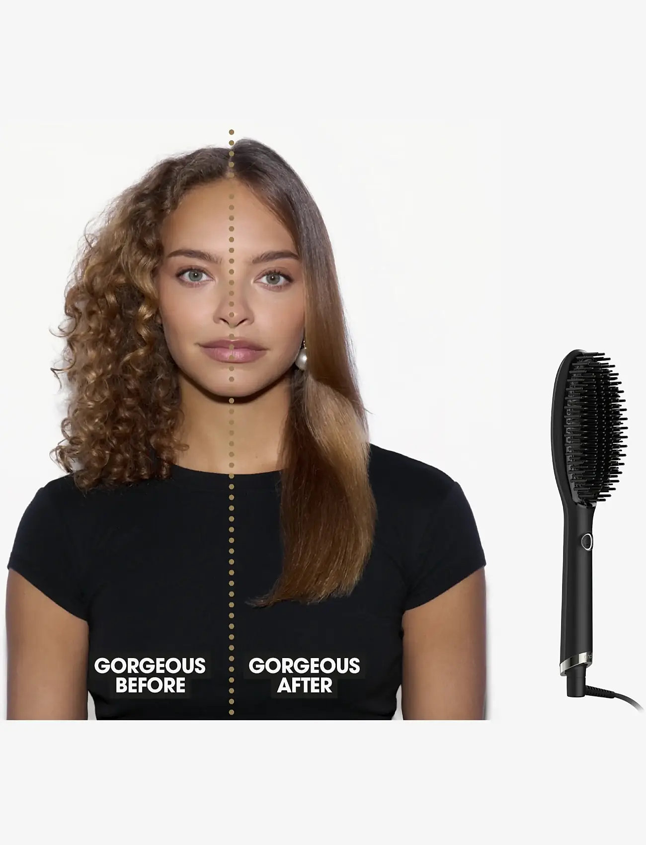 ghd - ghd Glide+ Smoothing Hot Brush - Black - varmebørster - no color - 1