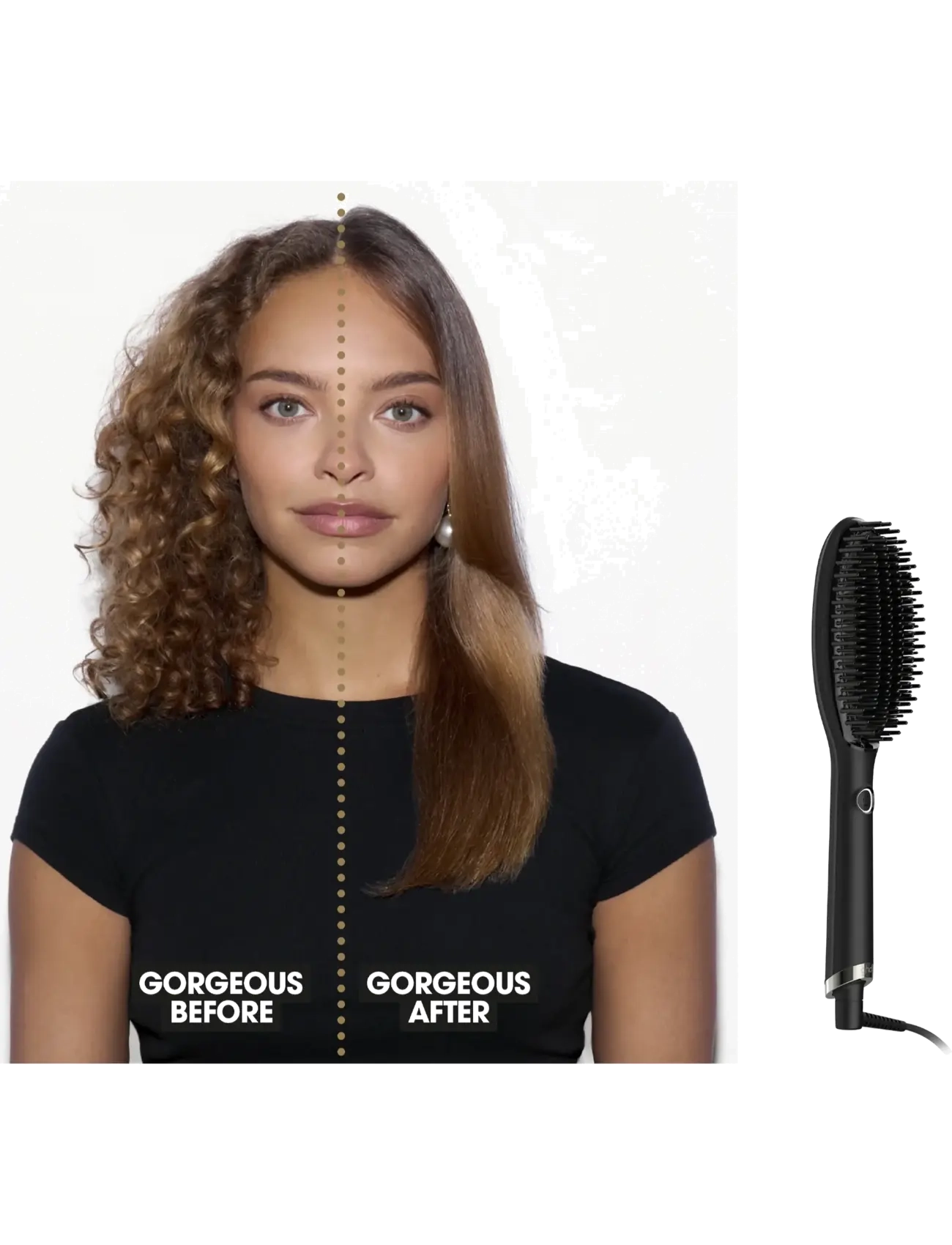 ghd - ghd Glide+ Smoothing Hot Brush - Black - stylingverktøy - no color - 1