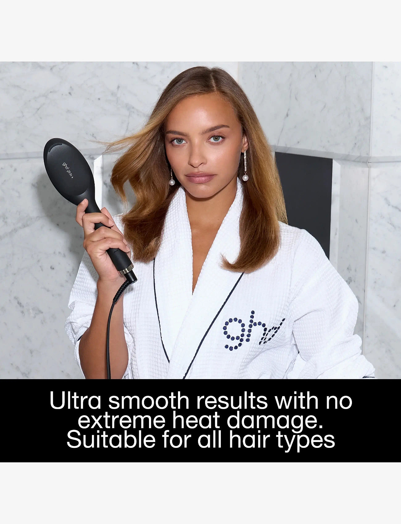 ghd - ghd Glide+ Smoothing Hot Brush - Black - varmebørster - no color - 4