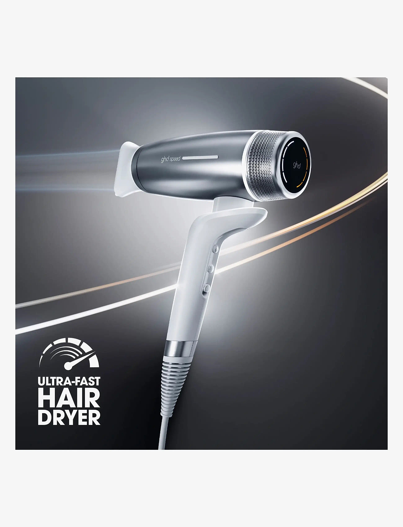 ghd - ghd Speed Silver White - föönid - white - 2