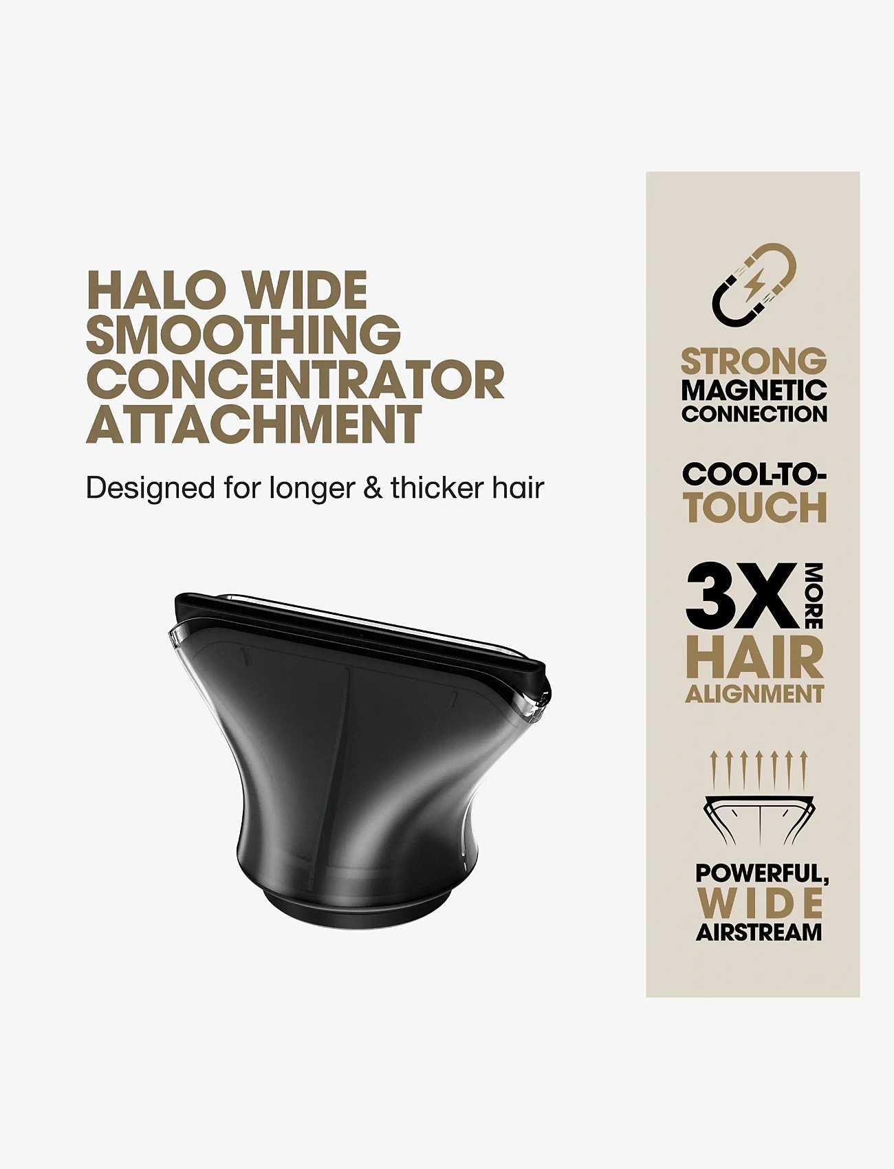 ghd - ghd Halo Wide Smoothing Concentrator - dryers - no color - 3