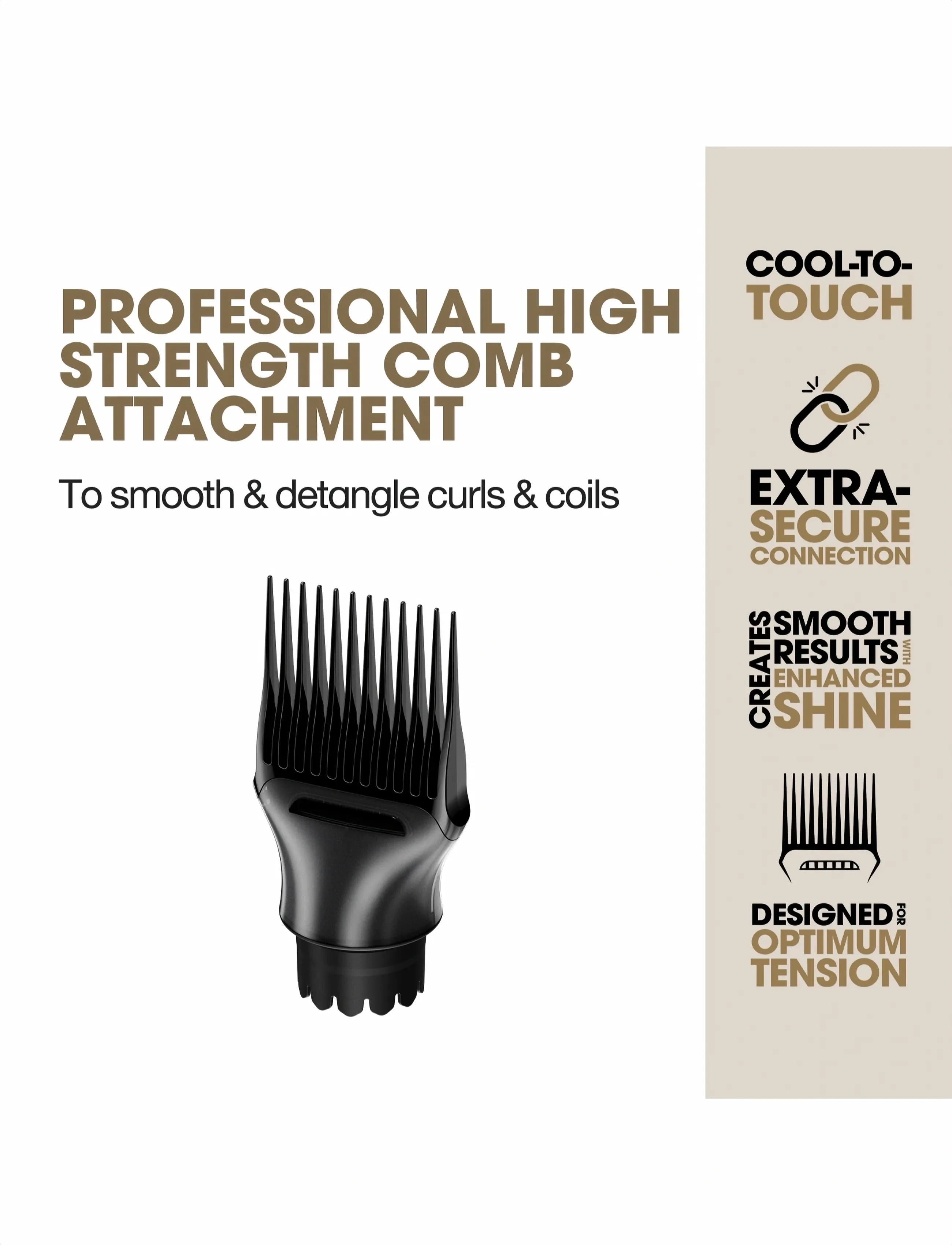 ghd - ghd Pro High Strength Comb - hårtørrere - no color - 2