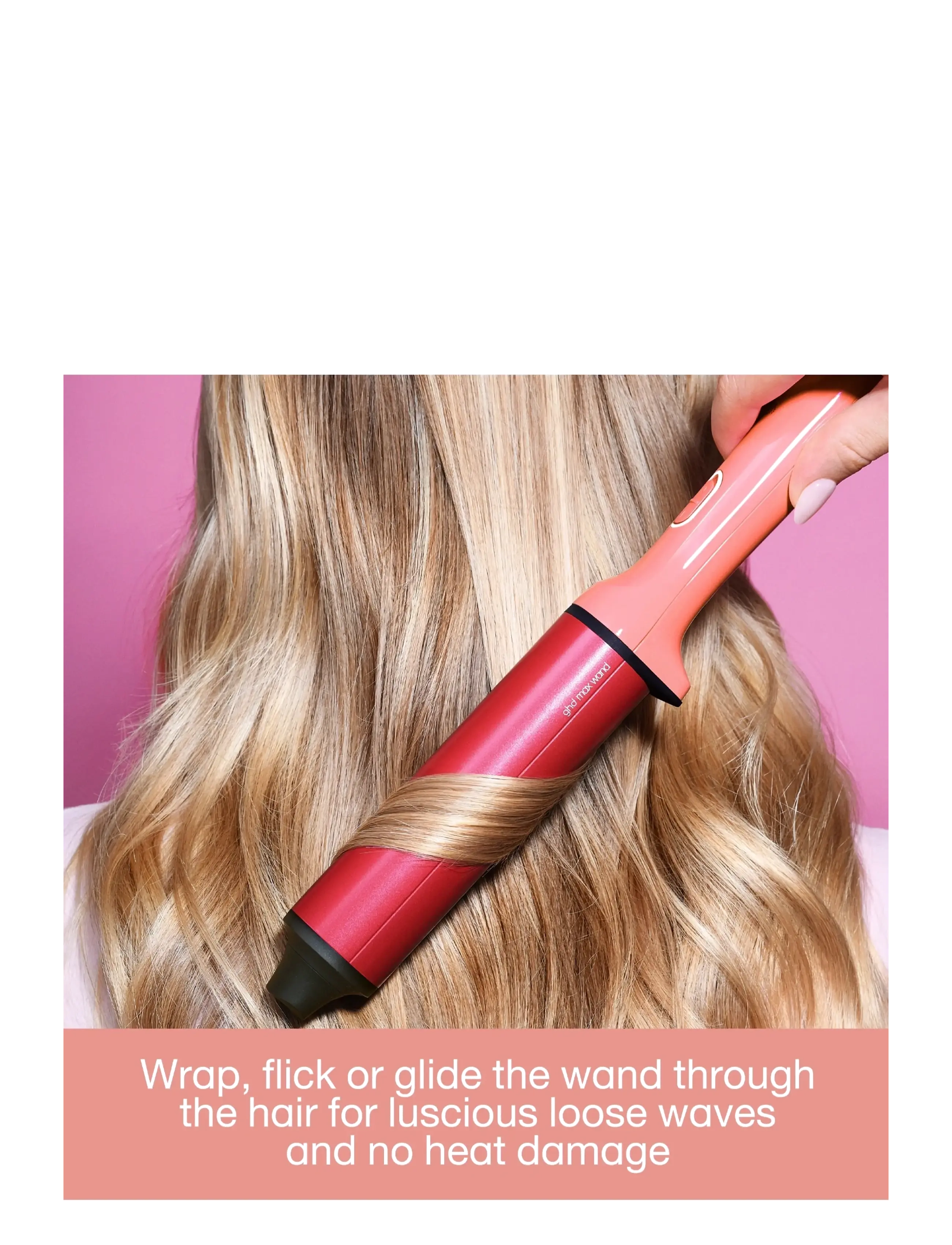 ghd - ghd Chronos Curve Limited Edition Max Wand (38mm Barrel) in Candy Coral - krøllejern - candy coral - 3