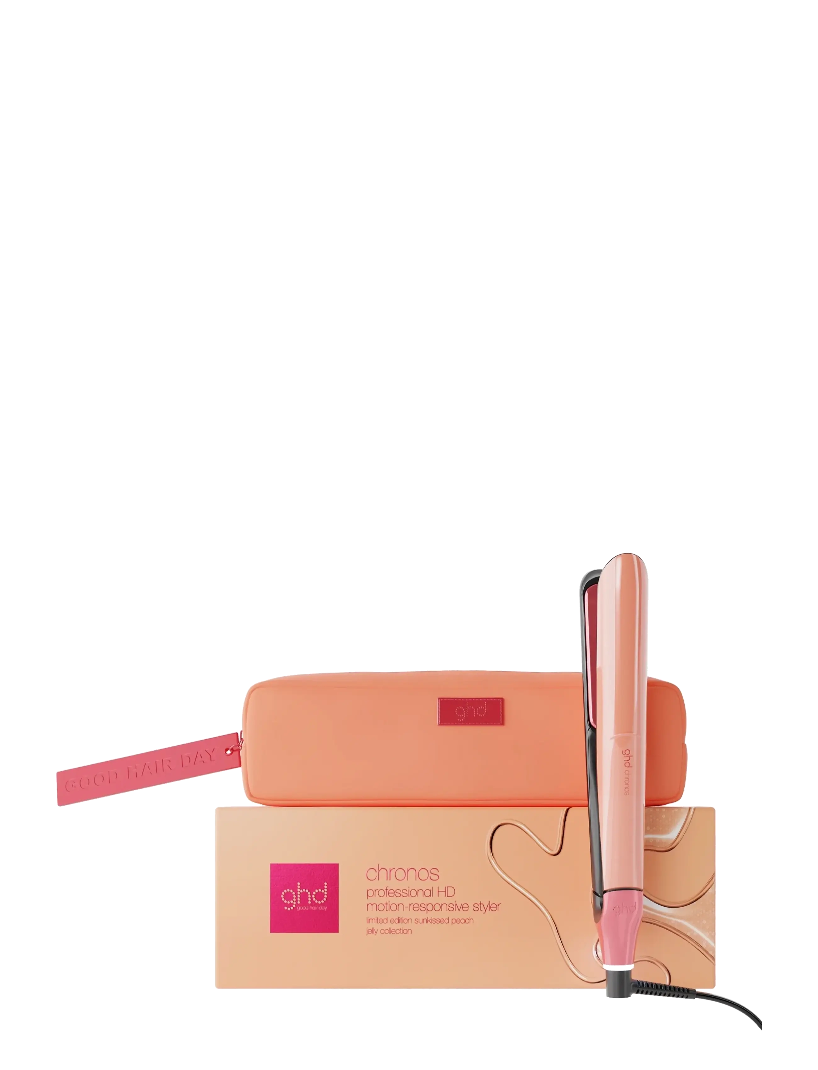 ghd Chronos Limited Edition Hair Straightener In Sun-Kissed Peach, Glattejern, Pink, Str: ONE SIZE