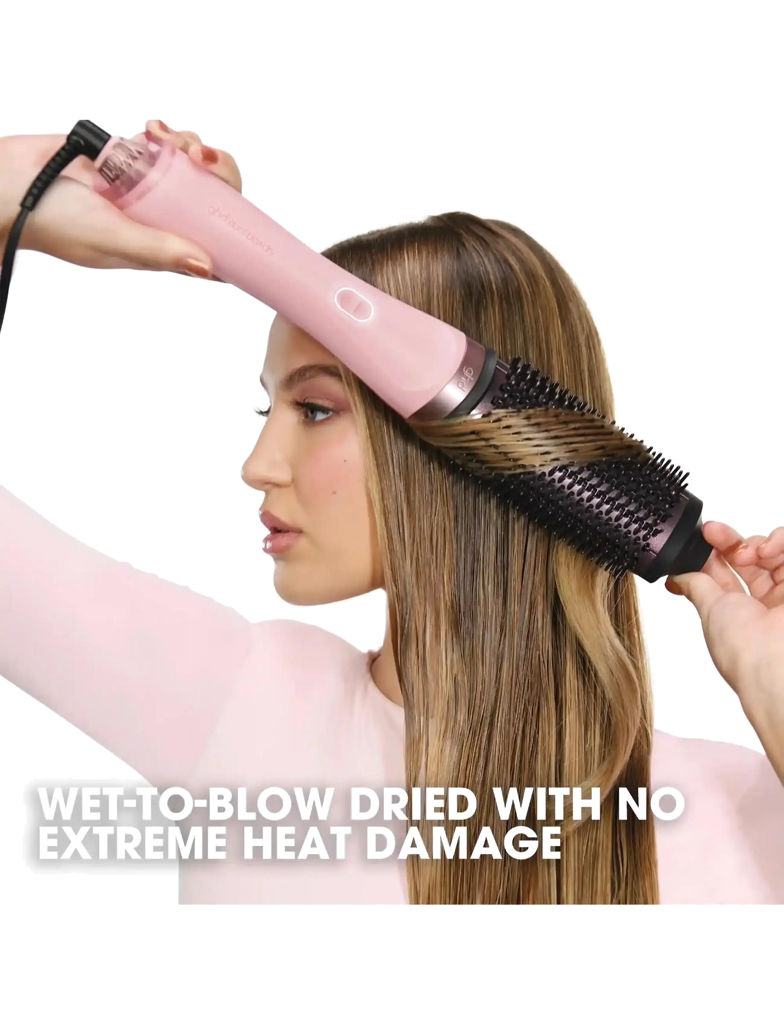 ghd - ghd Duet Blowdry Limited Edition Hair Dryer Brush in Dusted Pink - 20–50€ - pink - 3