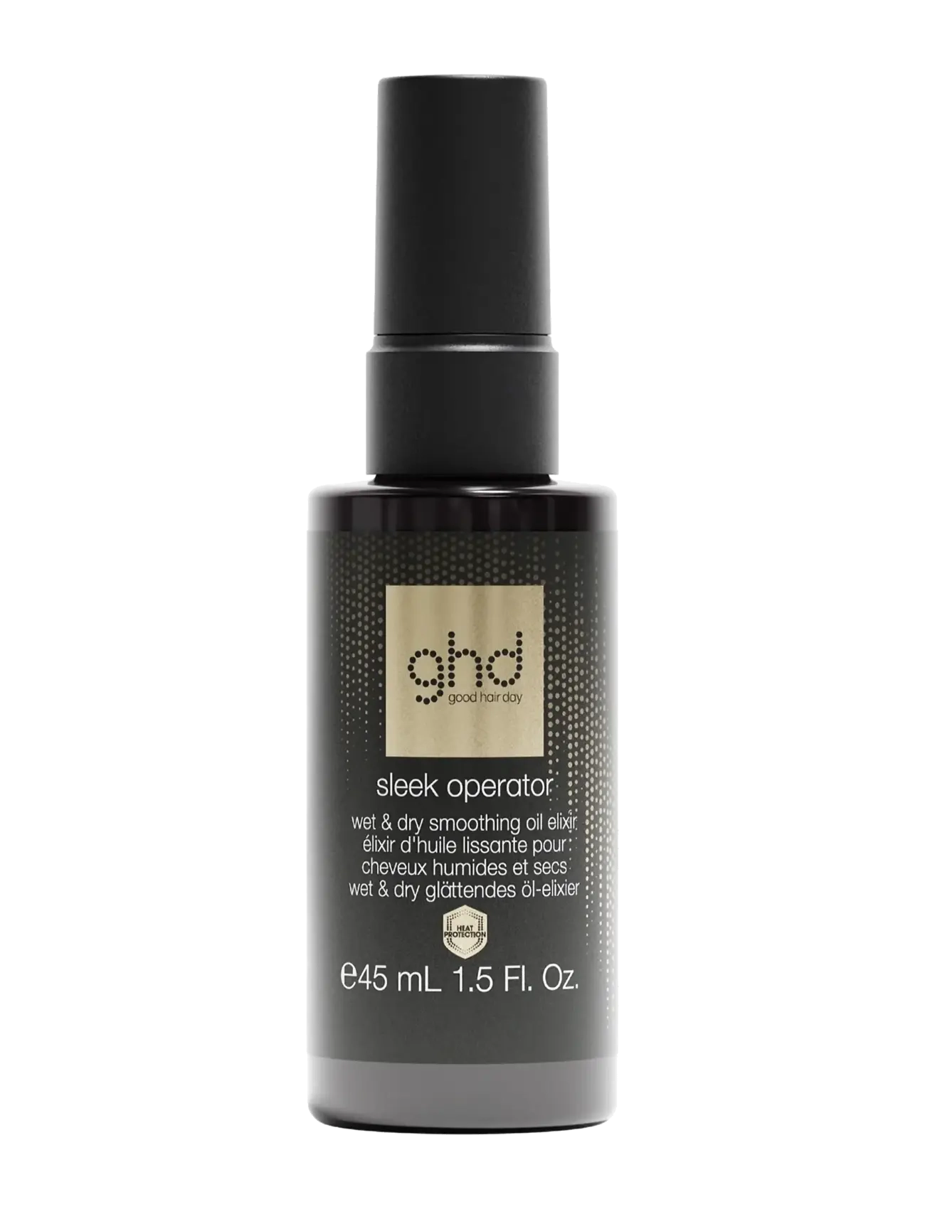 ghd Sleek Operator Wet And Dry Hair Oil Elixir 45Ml, Hair Vinegar & Dressing Bottles, Sort, Str: 45 ML