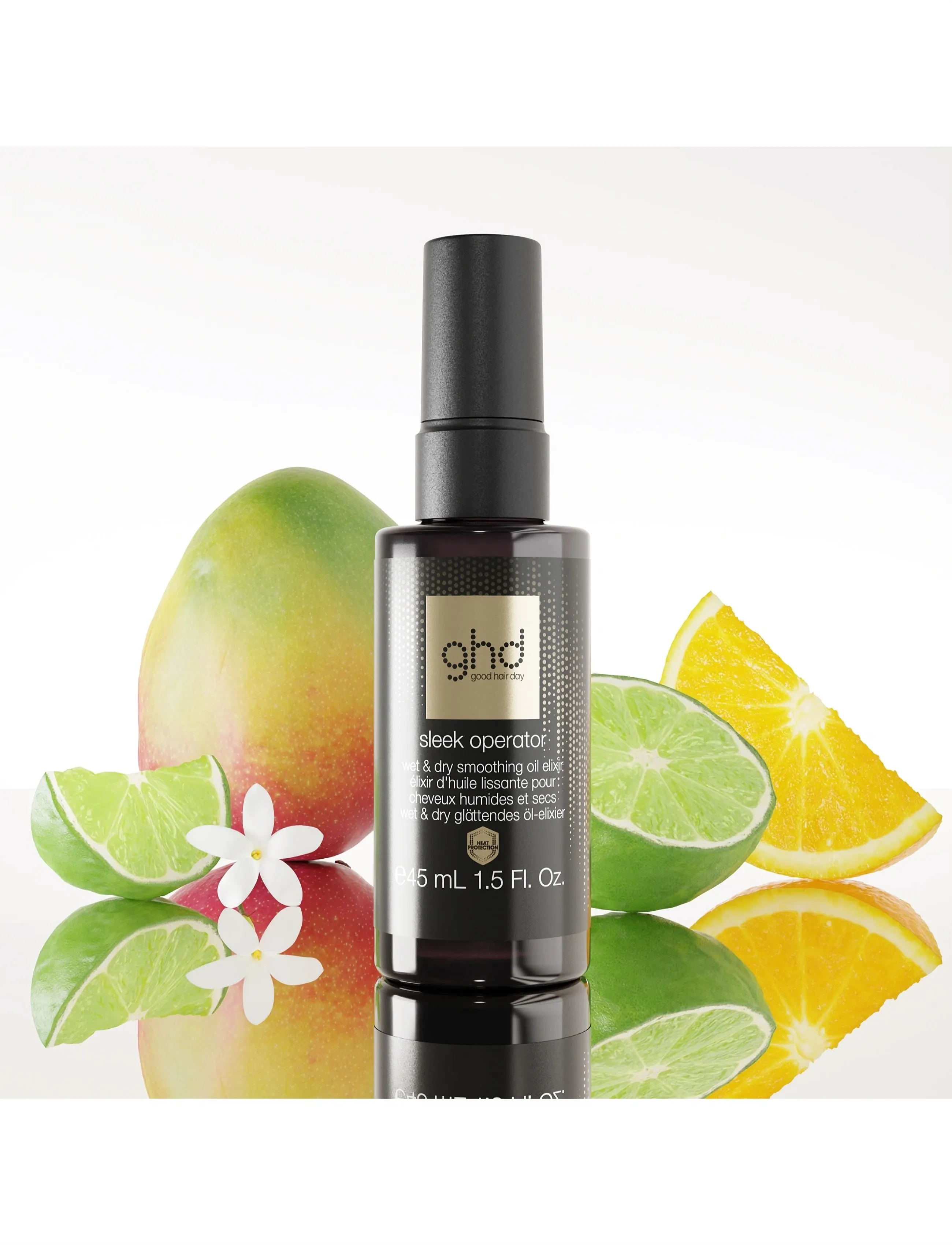 ghd Ghd Sleek Operator - Wet And Dry Hair Oil Elixir 45ml, 45 ml, Black, Pleje > Hårolie, Dame