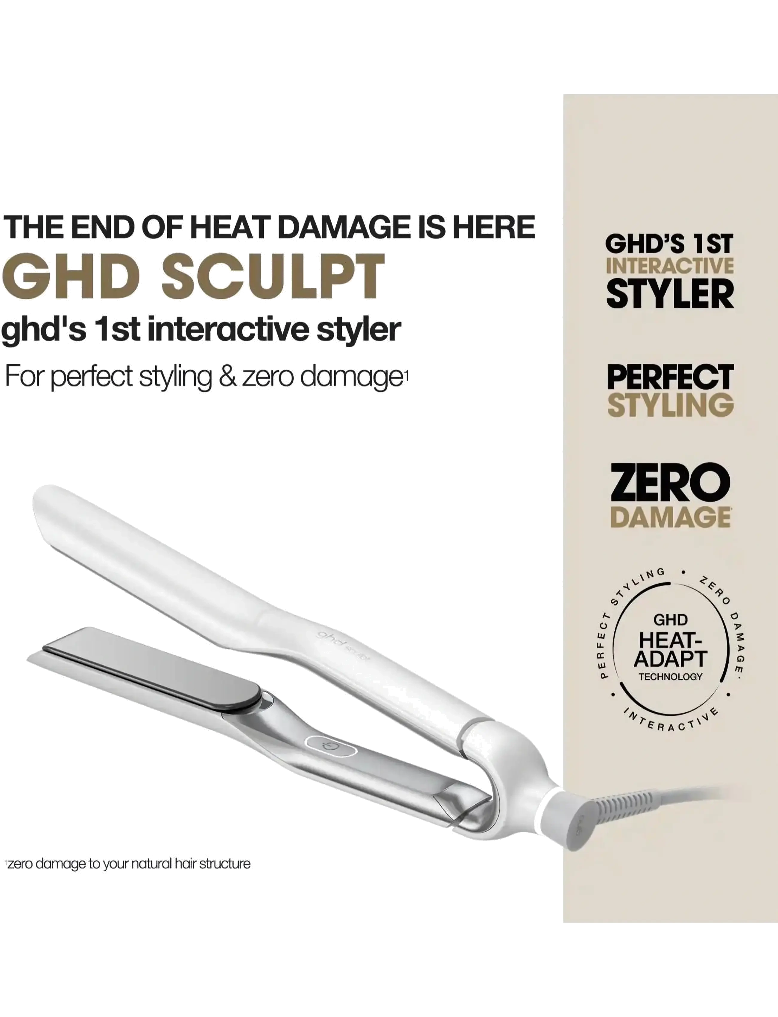 ghd - ghd Sculpt Interactive Hair Straightener - White - white - 2