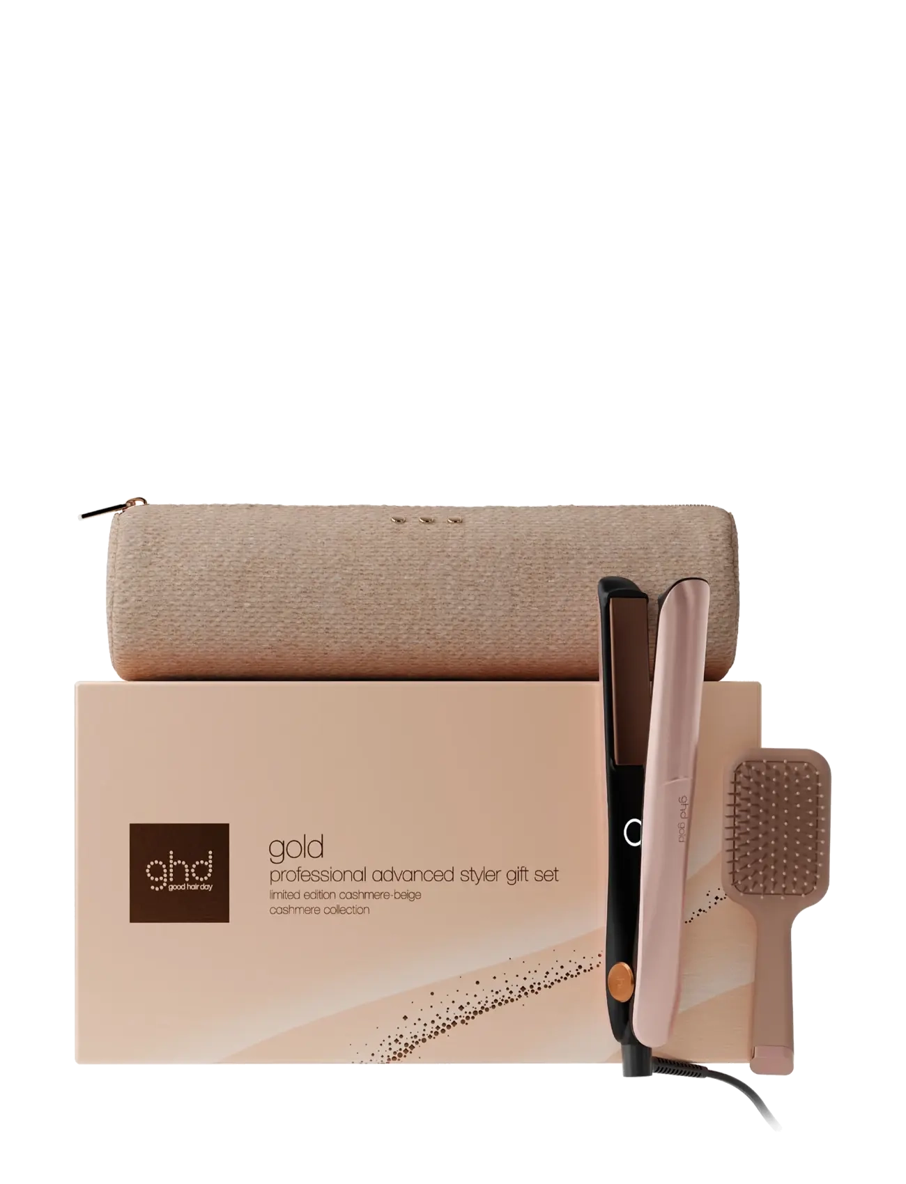 ghd ghd Gold Hair Straightener - Festive Gift Set in Cashmere Beige - Hårborstar & kammar - CASHMERE BEIGE / beige