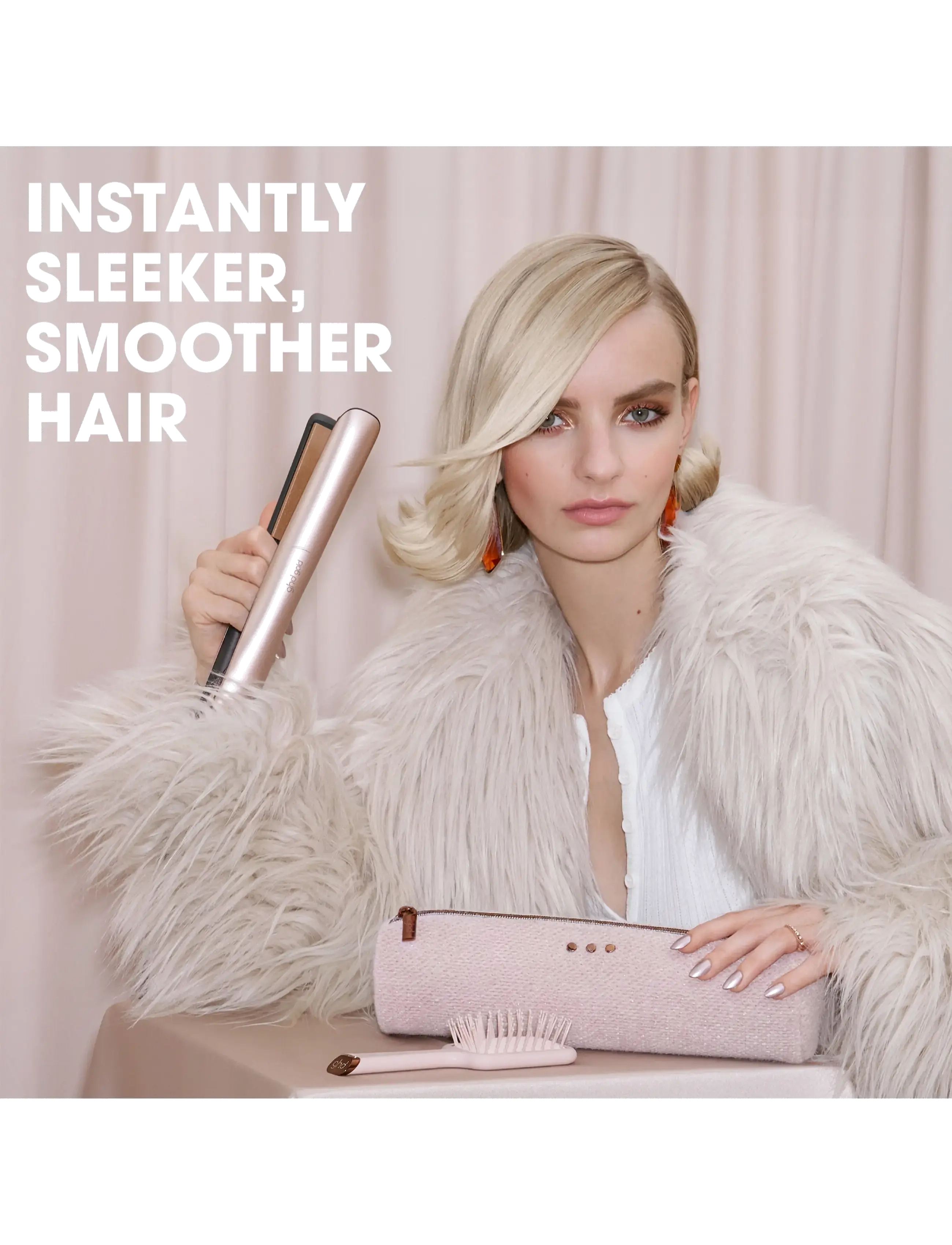 ghd - ghd Gold Hair Straightener - Festive Gift Set in Cashmere Beige - gåvoset - cashmere beige - 3