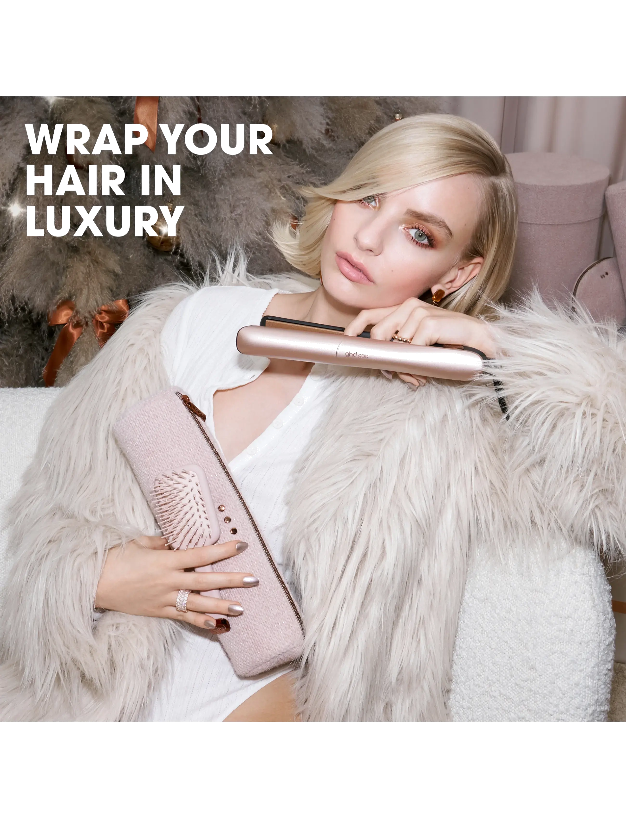 ghd - ghd Gold Hair Straightener - Festive Gift Set in Cashmere Beige - gåvoset - cashmere beige - 4