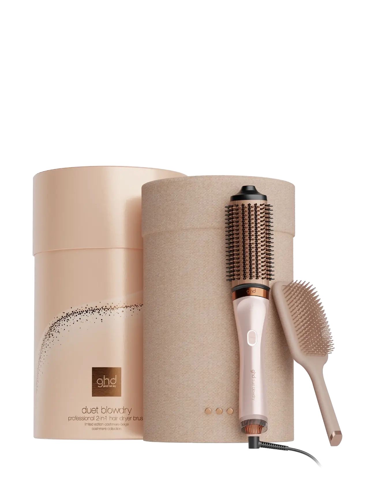 ghd ghd Duet Blowdry 2-in-1 Hair Dryer Brush - Festive Gift Set In Cashmere Beige - Juuksed - CASHMERE BEIGE / beige