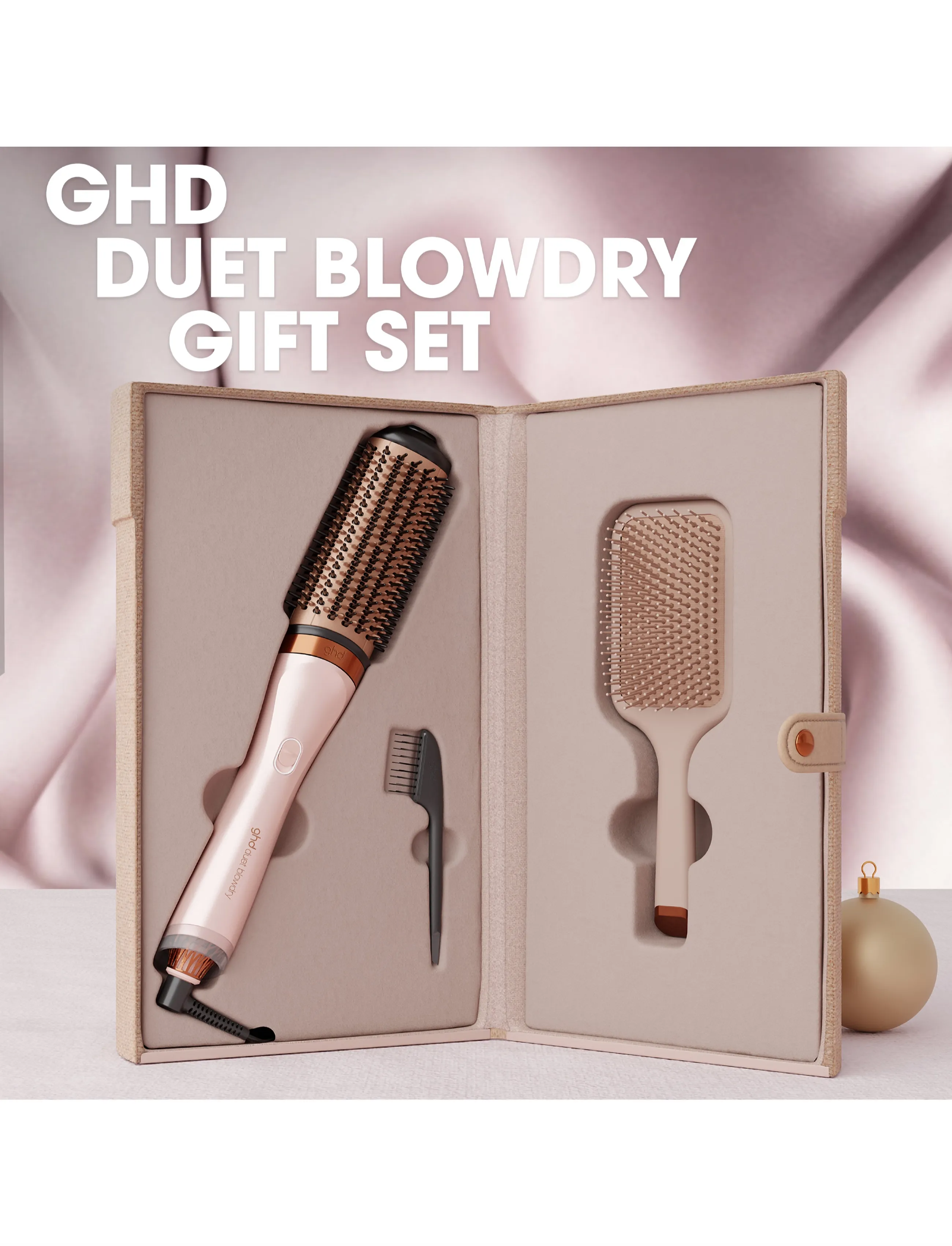 ghd - ghd Duet Blowdry 2-in-1 Hair Dryer Brush - Festive Gift Set In Cashmere Beige - cashmere beige - 0