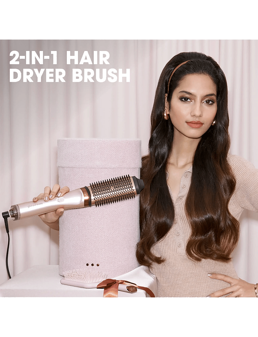 ghd - ghd Duet Blowdry 2-in-1 Hair Dryer Brush - Festive Gift Set In Cashmere Beige - cashmere beige - 2