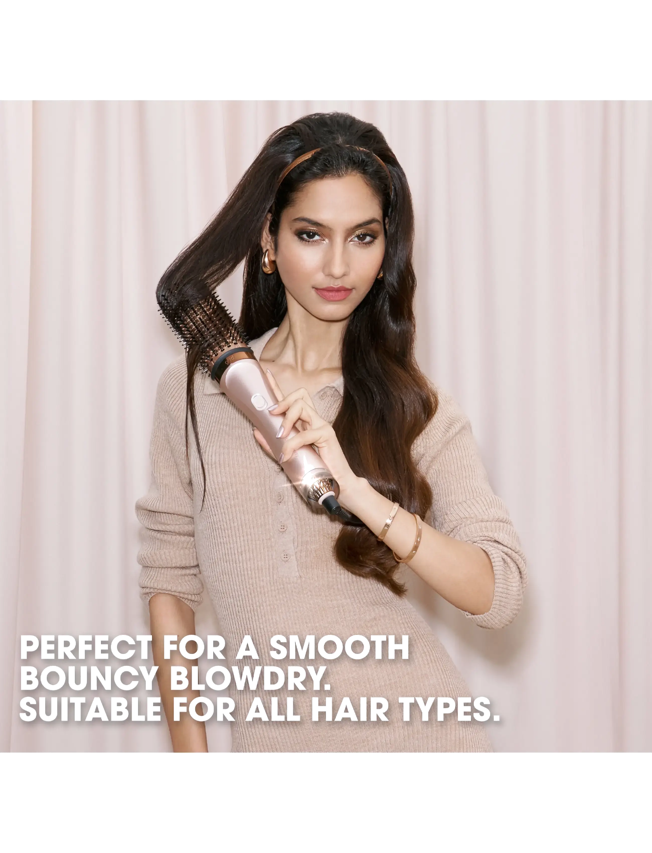 ghd - ghd Duet Blowdry 2-in-1 Hair Dryer Brush - Festive Gift Set In Cashmere Beige - cashmere beige - 5