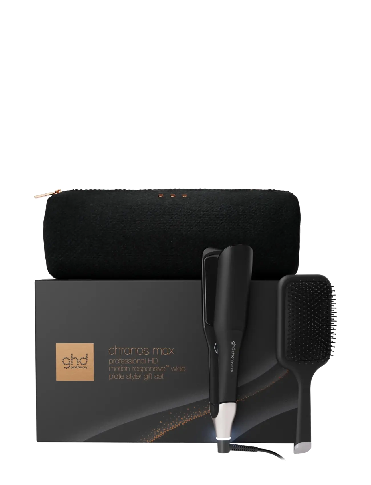 ghd ghd Chronos Max - Wide Plate Hair Straightener - Festive Gift Set in Black - Hiustuotteet - NO COLOR / undefined