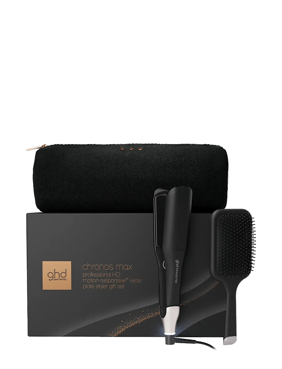 ghd - ghd Chronos Max - Wide Plate Hair Straightener - Festive Gift Set in Black - no color - 1