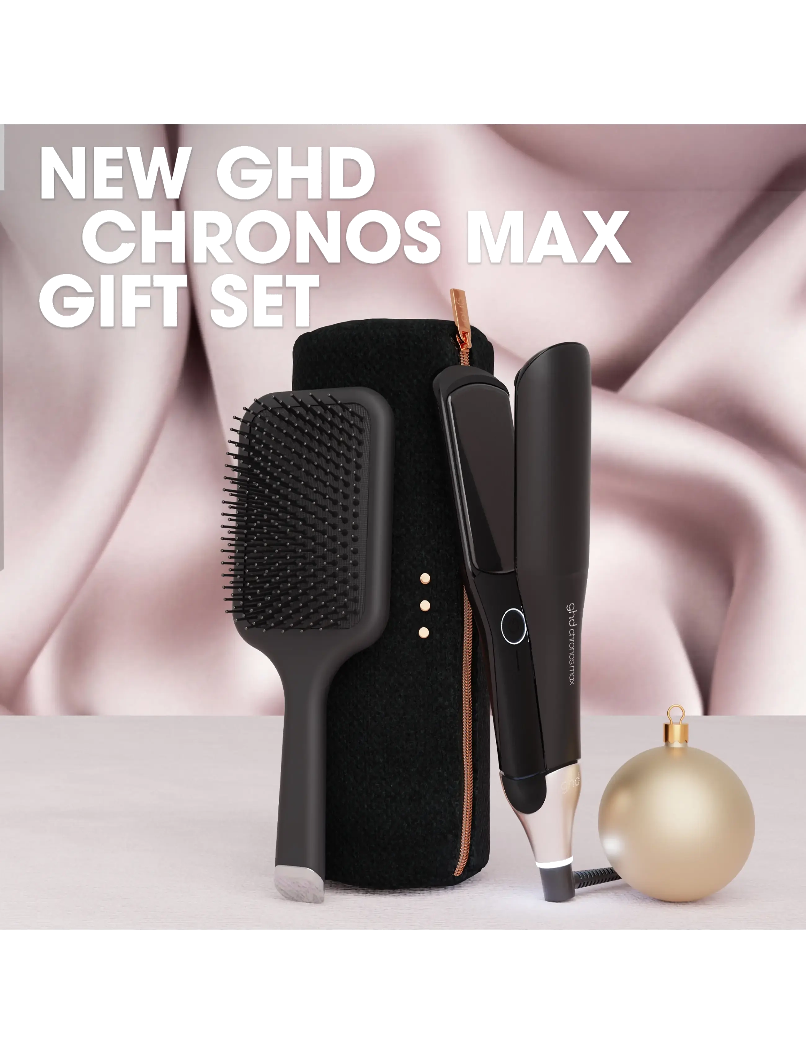 ghd - ghd Chronos Max - Wide Plate Hair Straightener - Festive Gift Set in Black - no color - 2