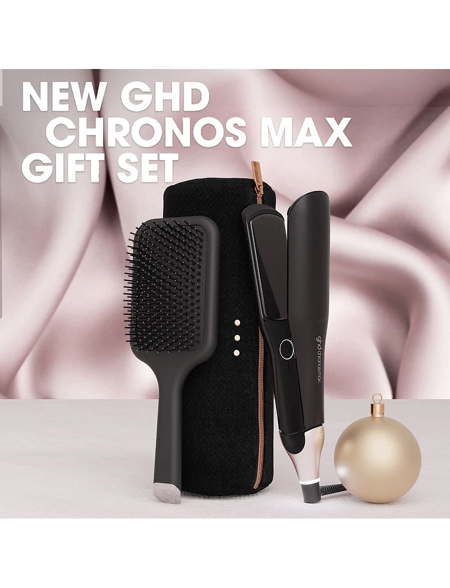 ghd - ghd Chronos Max - Wide Plate Hair Straightener - Festive Gift Set in Black - no color - 2