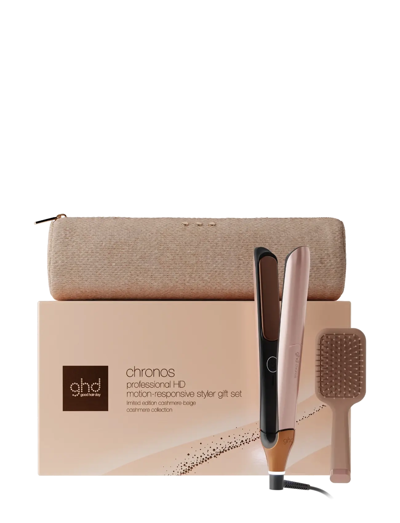 ghd ghd Chronos Hair Straightener - Festive Gift Set in Cashmere Beige - Juuksed - CASHMERE BEIGE / beige