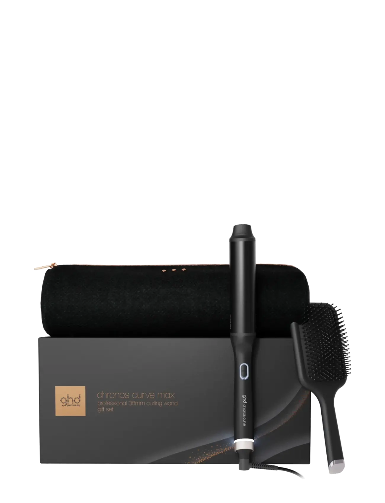 ghd ghd Chronos Curve - Max Wand 38mm Barrel - Festive Gift Set in Black - Hårborstar & kammar - NO COLOR / undefined
