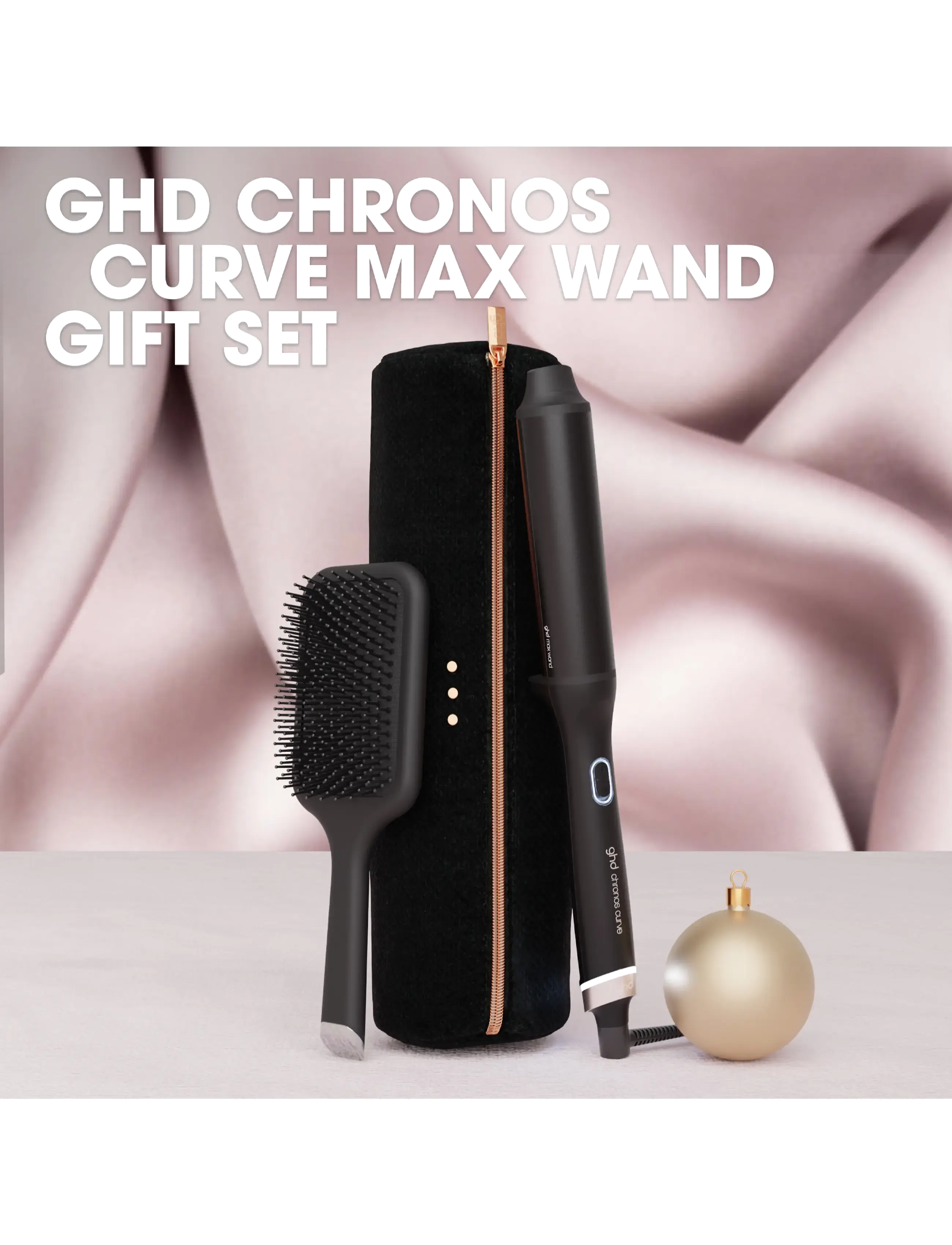 ghd - ghd Chronos Curve - Max Wand 38mm Barrel - Festive Gift Set in Black - gåvoset - no color - 2