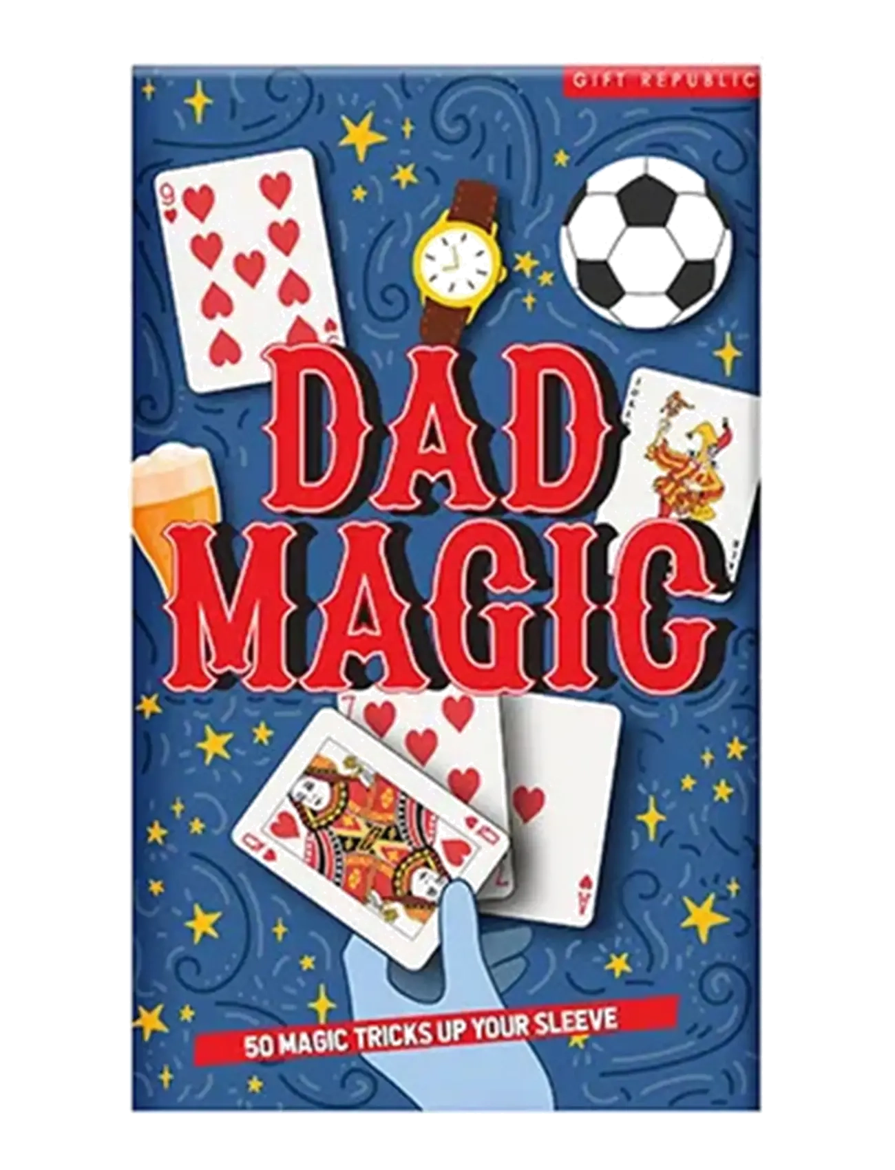 Gift Republic Kort Trollkonster Dad Magic, 10X8X2 cm, Games, Mehrfarbig/gemustert - Card Kinder