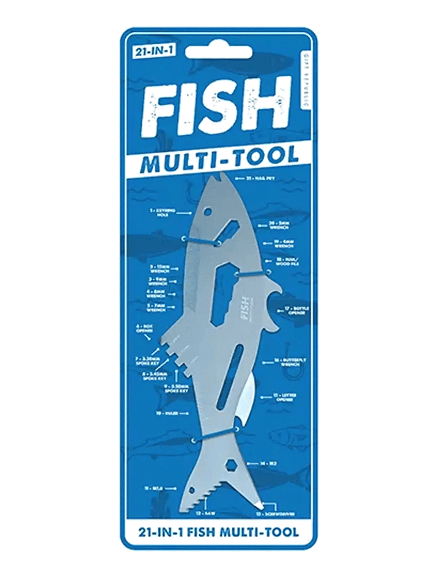 Gift Republic - Multiverktyg Fisk - muud köögiriistad - blue - 0