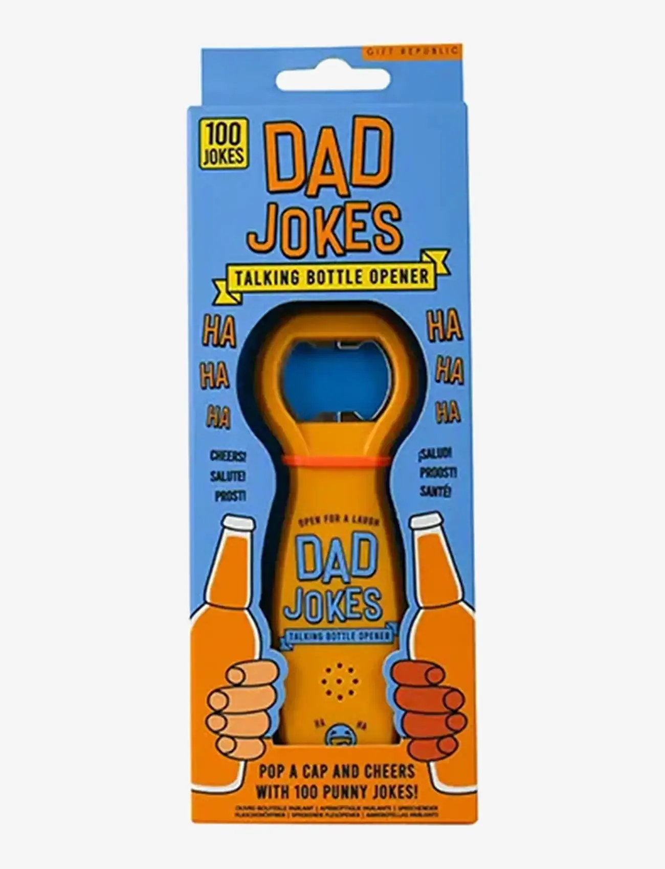 Gift Republic - Talande flasköpnare Dad  Jokes - oplukkere & vinpropper - orange - 0