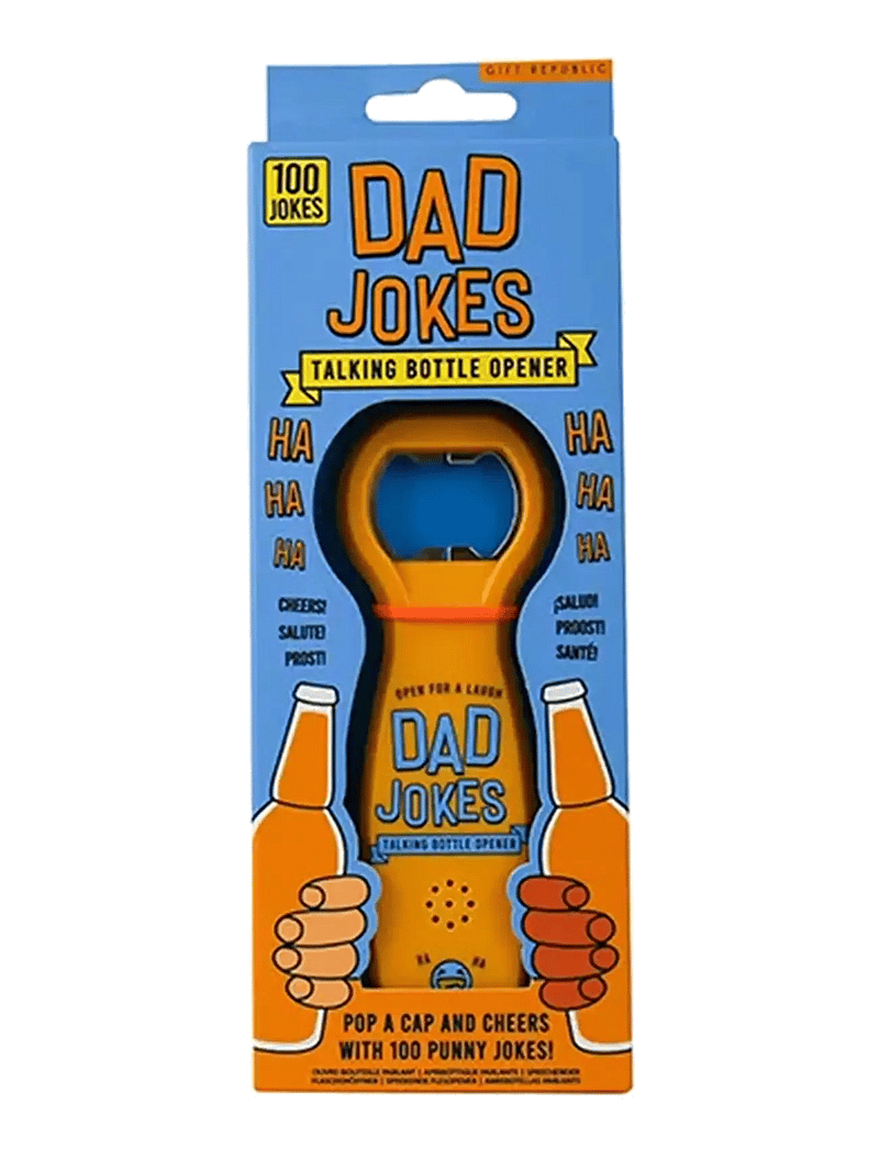 Gift Republic - Talande flasköpnare Dad Jokes - pudeliavajad ja -korgid - orange - 0