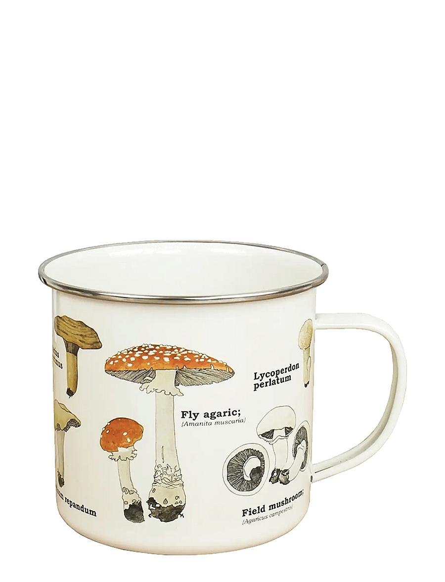 Gift Republic - Enamel Mug Mushrooms - teetassid - white - 1