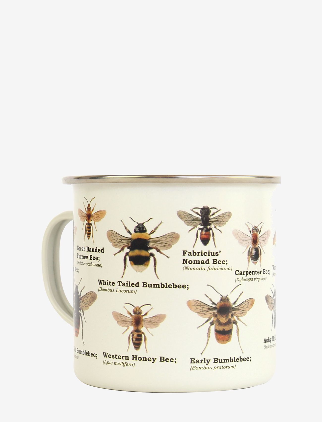 Gift Republic - Mug Enamel Bee - die niedrigsten preise - white - 0