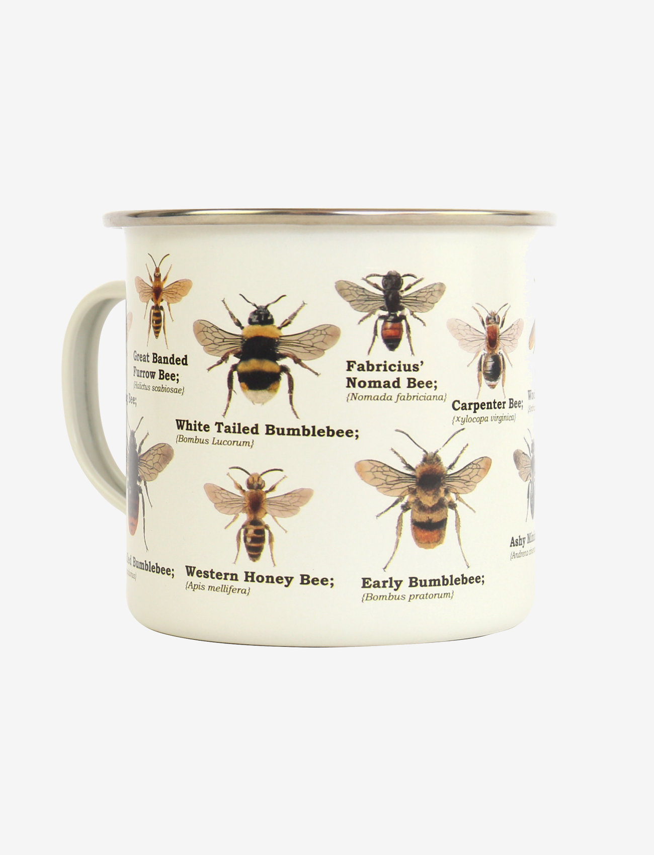 Gift Republic - Mug Enamel Bee - najniższe ceny - white - 1
