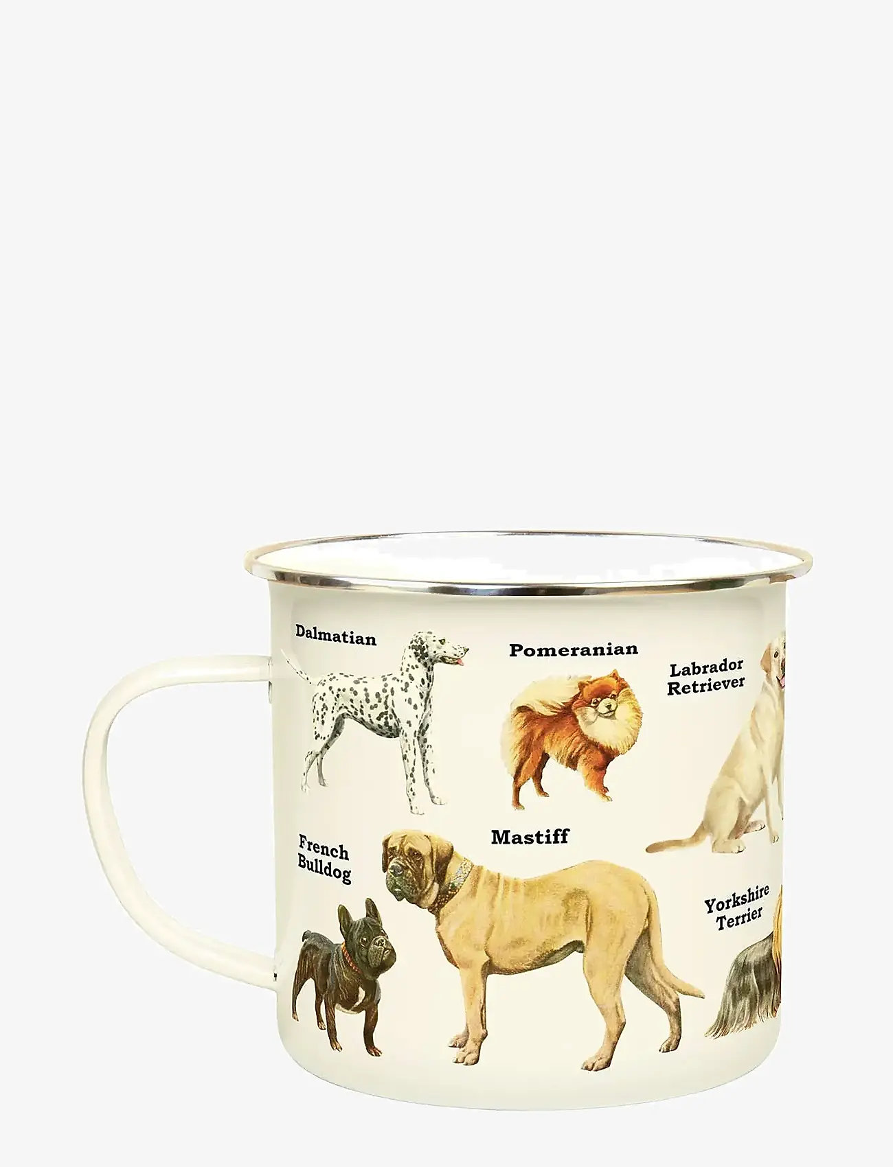 Gift Republic - Emalje Krus Hunde - køb efter pris - cream - 1