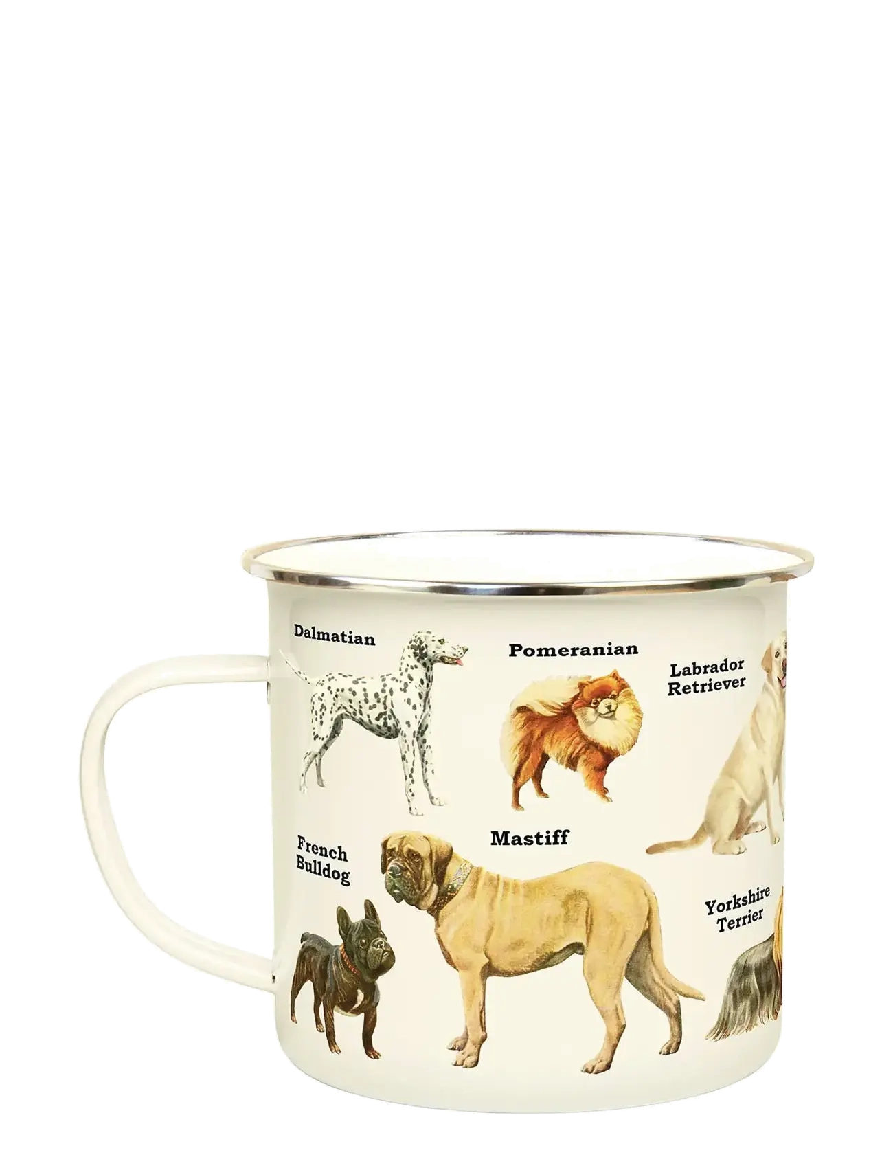 Gift Republic - Emalje Krus Hunde - laveste priser - cream - 1