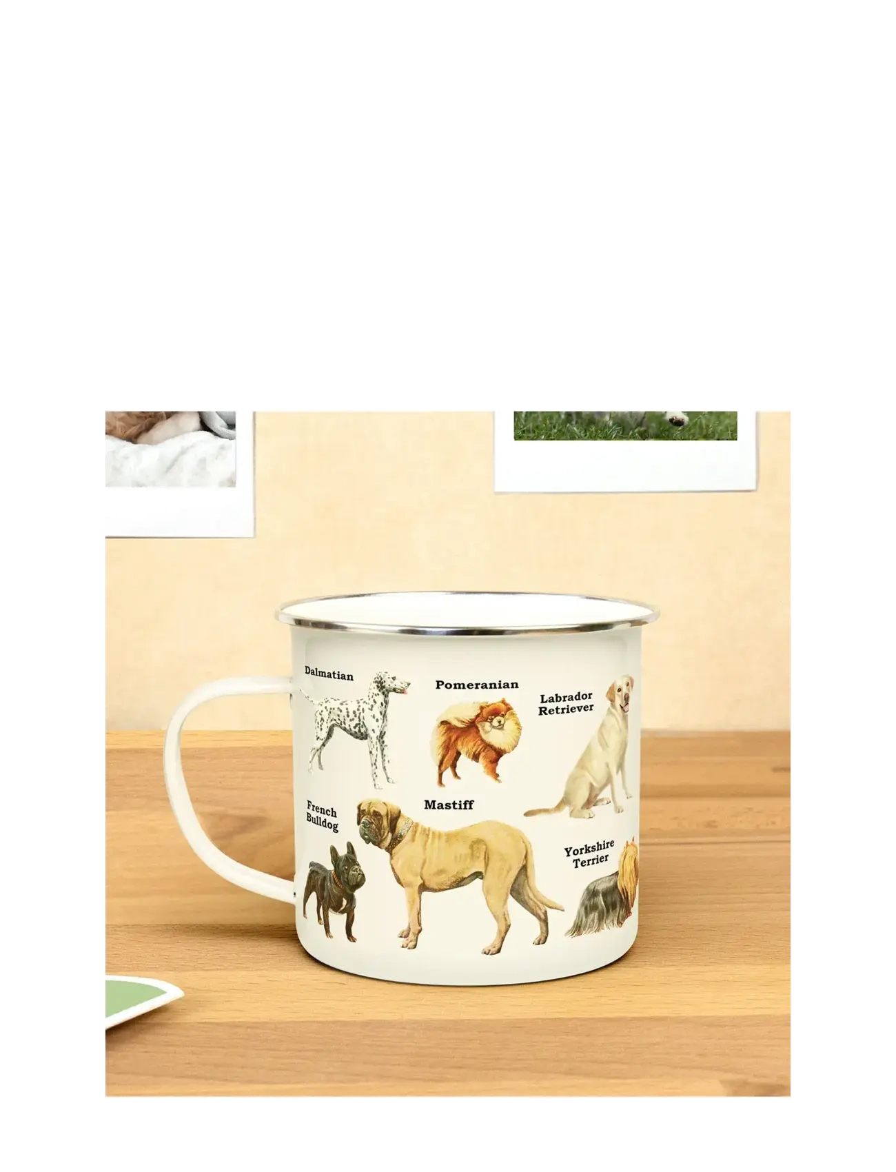 Gift Republic - Emalje Krus Hunde - laveste priser - cream - 3