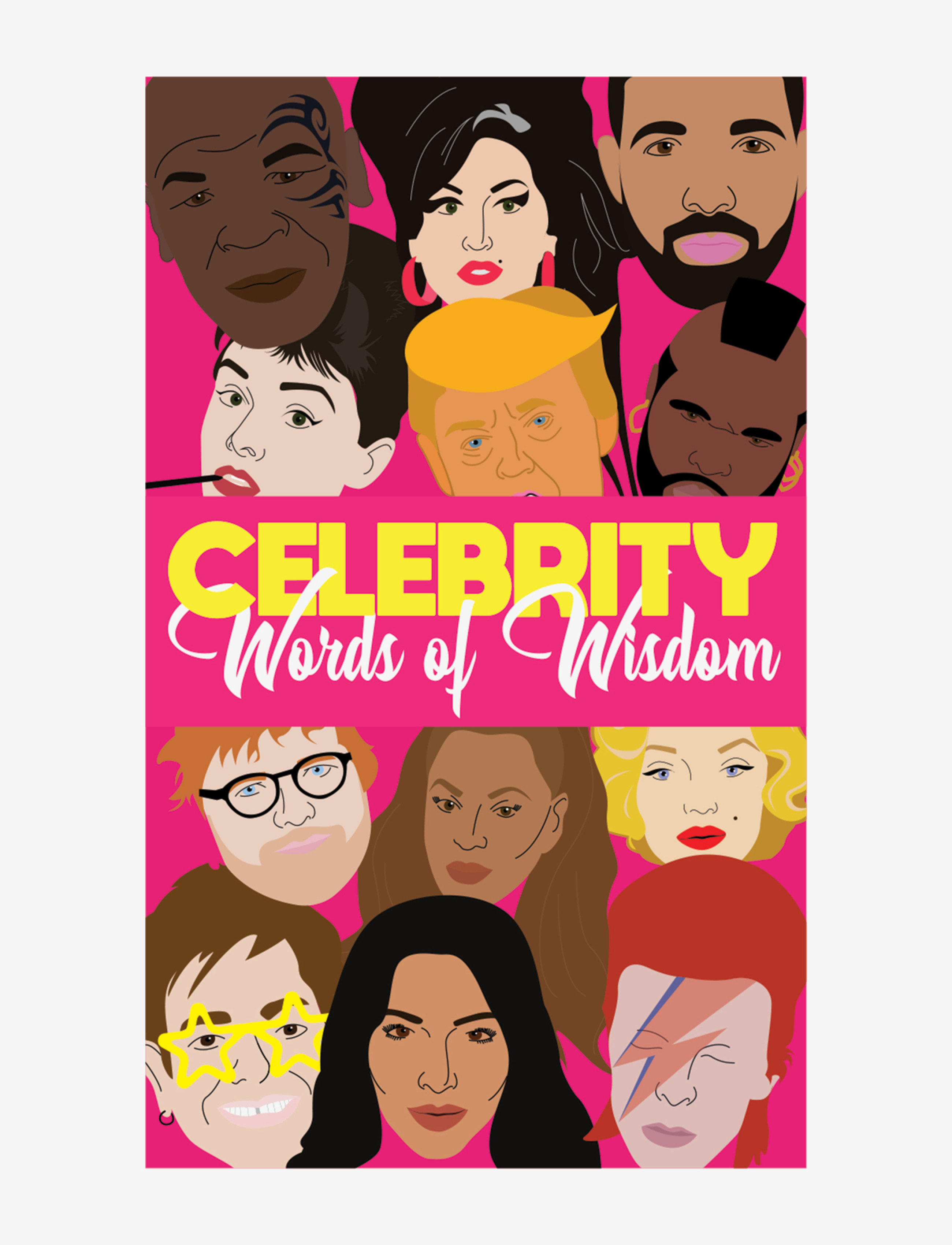 Gift Republic Cards Celebrity Words - Kampagne - PINK / pink/rose