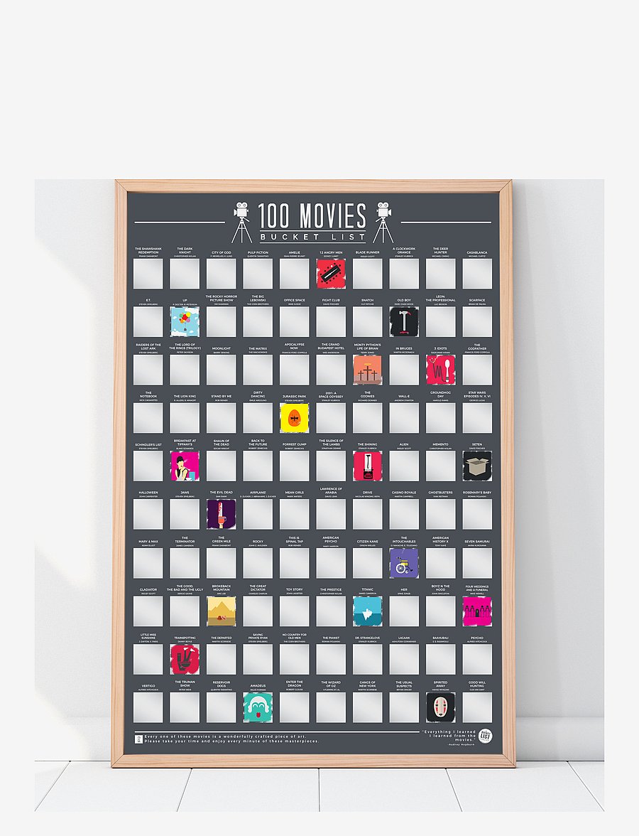 Gift Republic - Bucketlist 100 Movies - die niedrigsten preise - black - 0