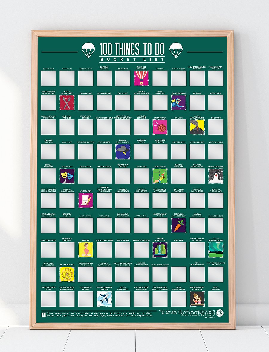 Gift Republic - 100 Things To Do - osta hinna alusel - green - 0