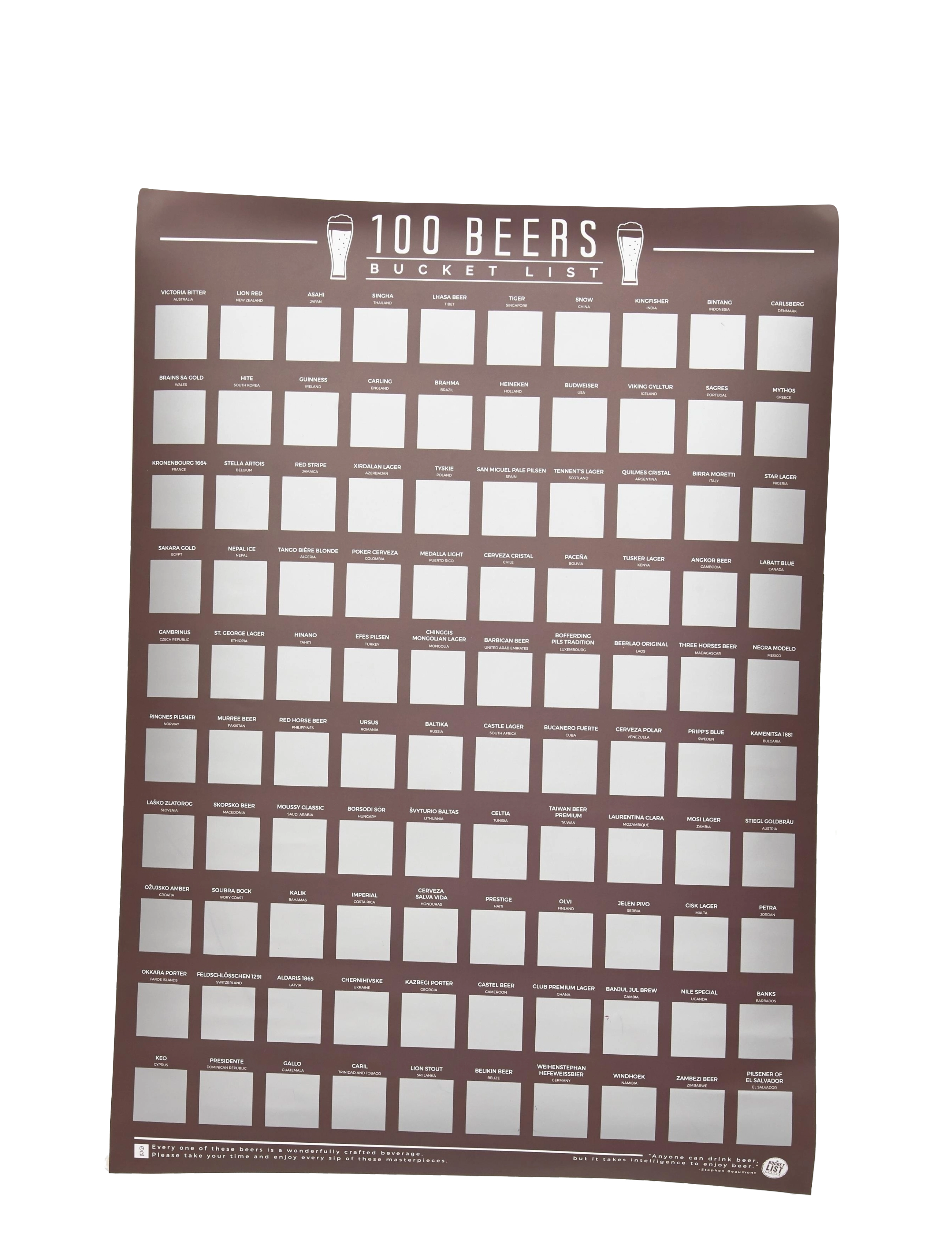 GIFT REPUBLIC 100 Beers Patterned - One Size - Unisex